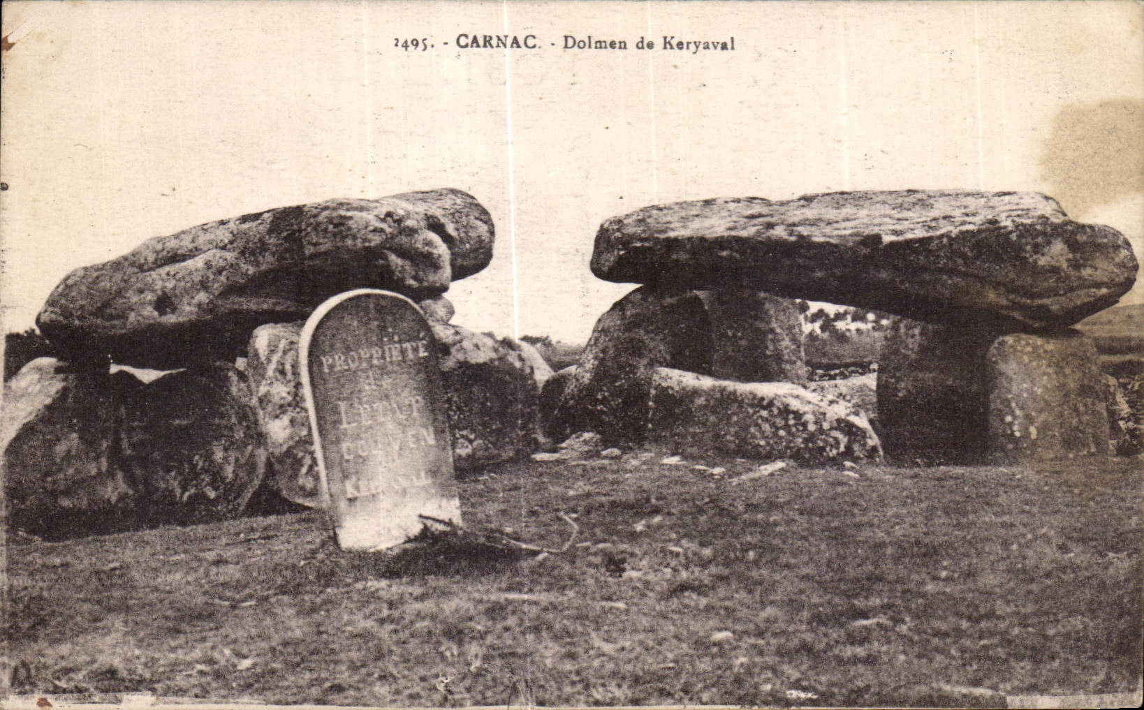 CPA Carnac Dolmen de Keryaval