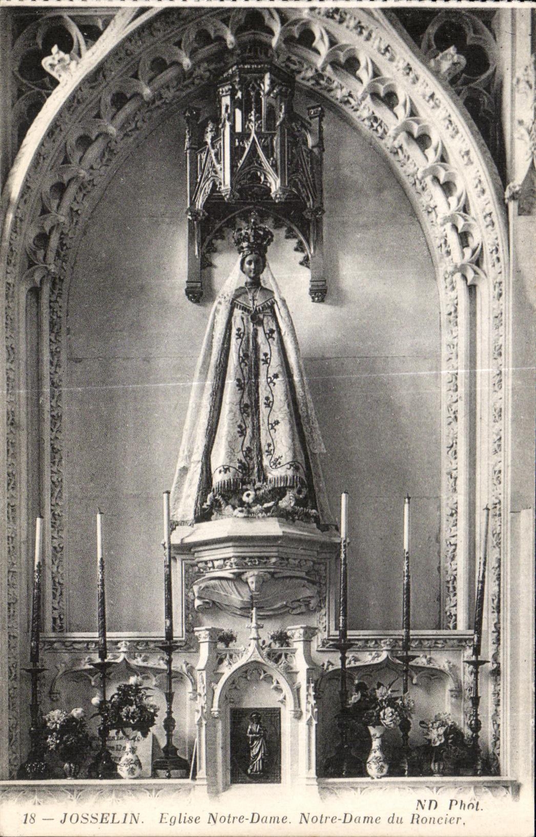 Iglesia Notre Dame Notre Dame de CPA Josselin de Roncier