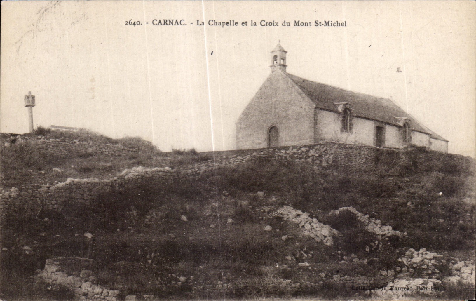 CPA Carnac La Chapelle et la Croix du Mont St Michel