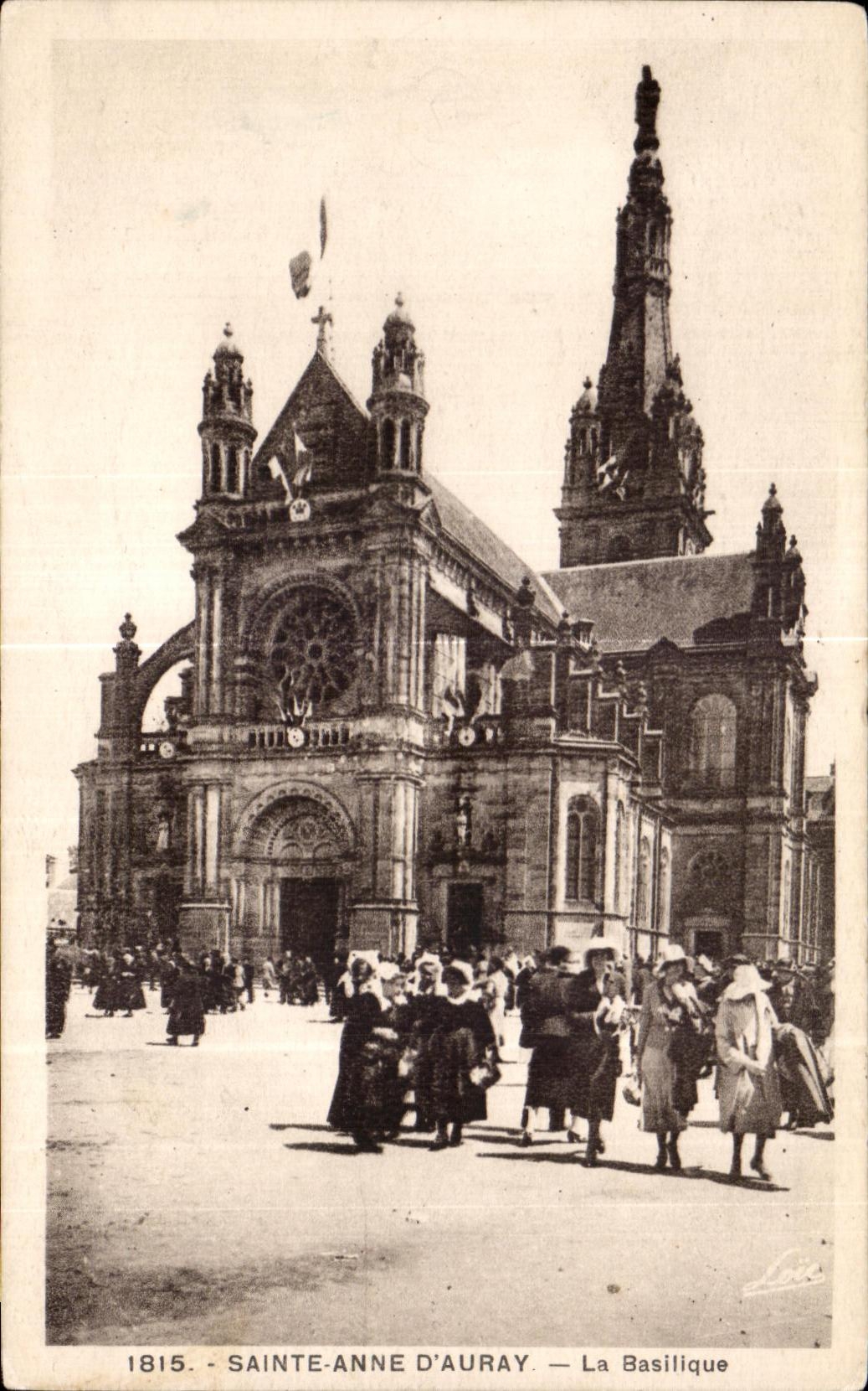 CPA Sainte Anne Auray the Basilica Pilgrimage