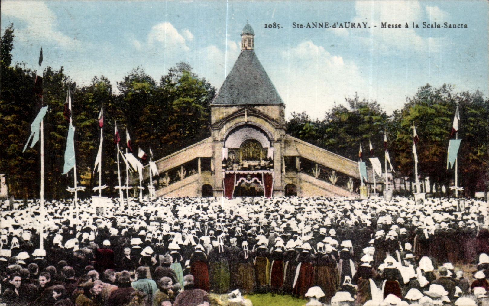 CPA Anne Auray Mass in Scala Sancta Pilgrimage