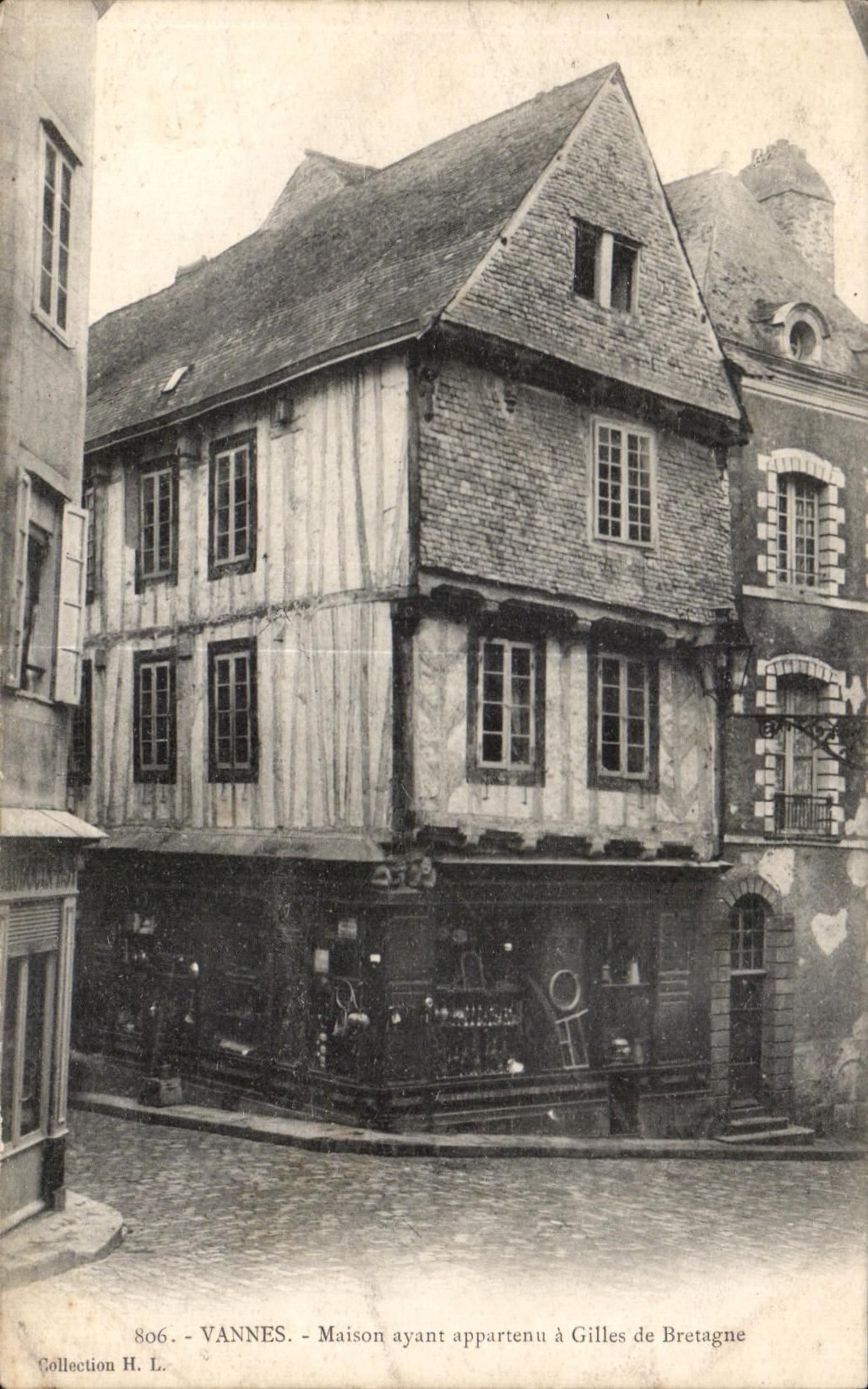 CPA Vannes Maison ayant appartanu a Gilles de Bretagne