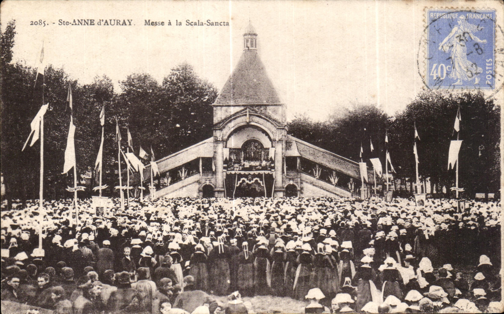 CPA Anne Auray Mass in Scala Sancta
