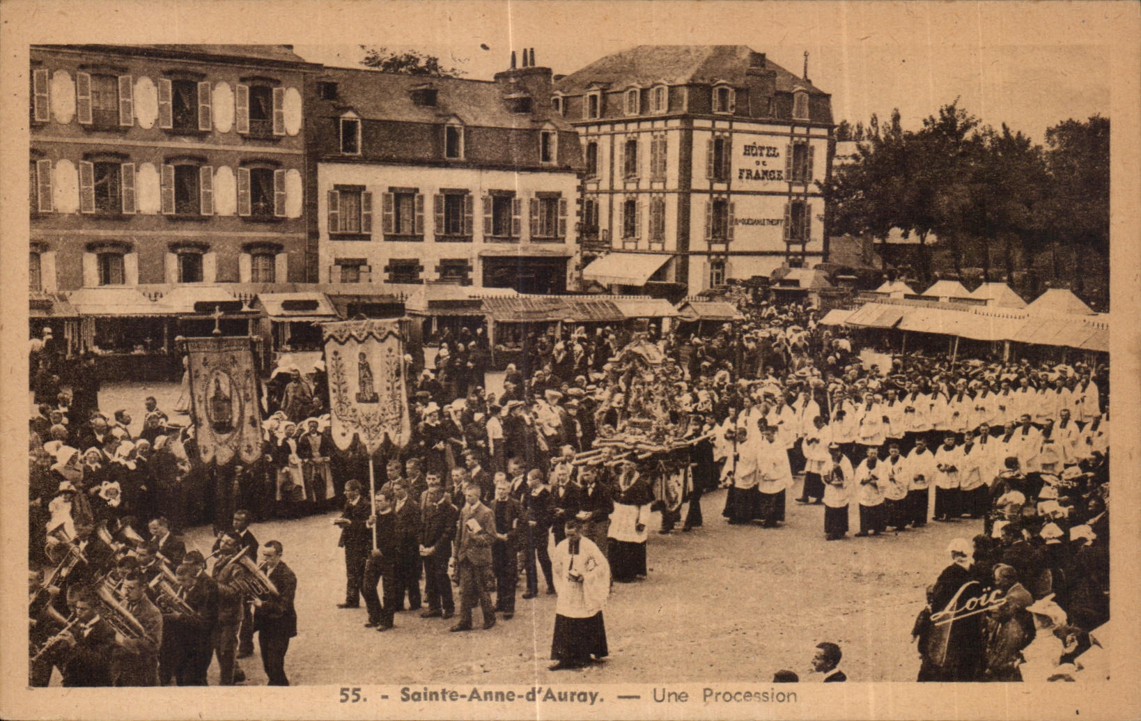 CPA Sainte Anne Auray a Procession