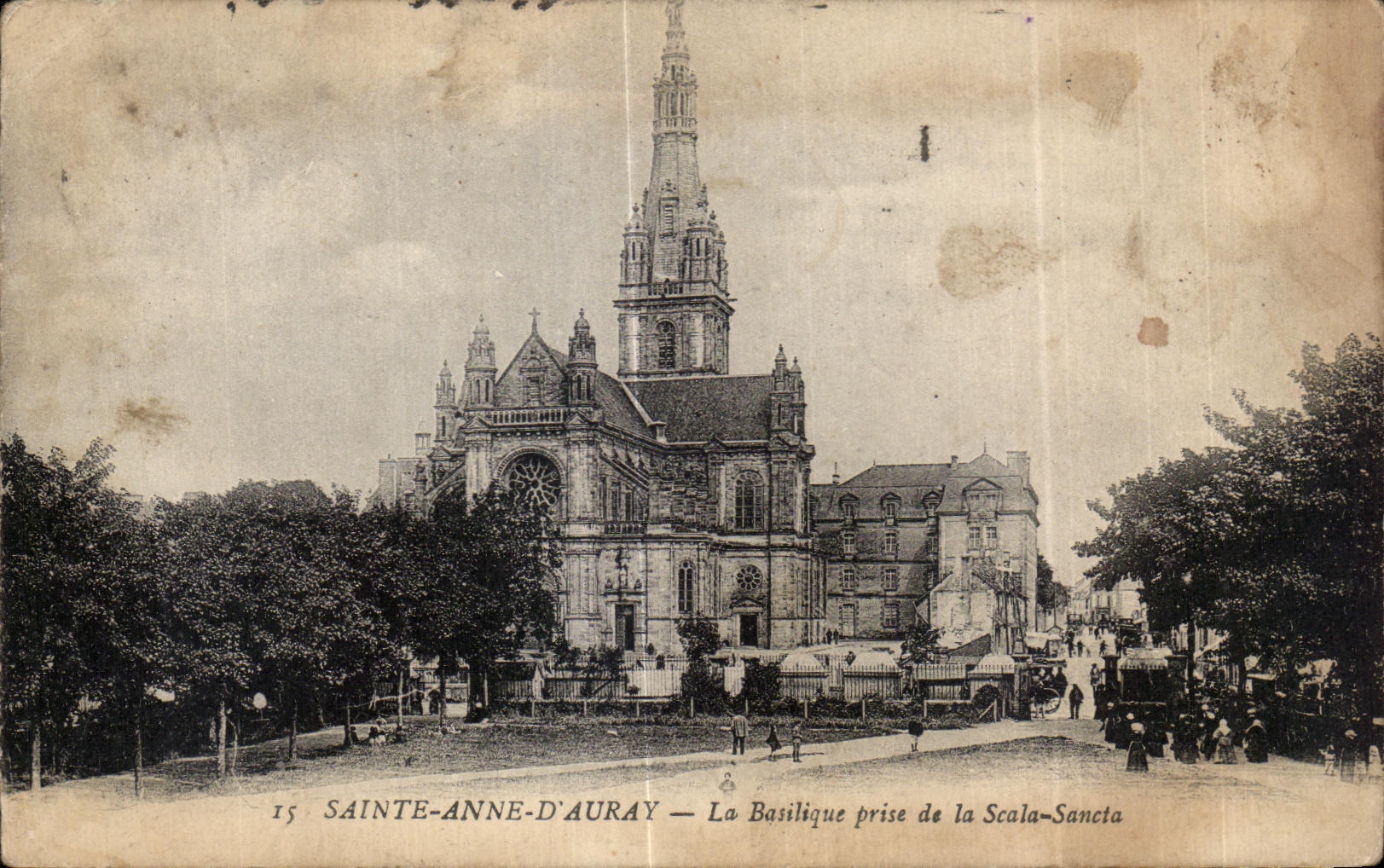 CPA Sainte Anne Auray Le Basilica taken of Scale Sancta