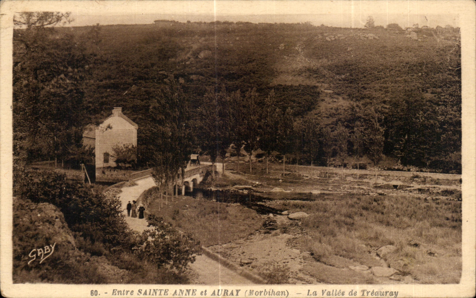 CPA Between Sainte Anne and Auray (Morbihan) the Valley of Treouray