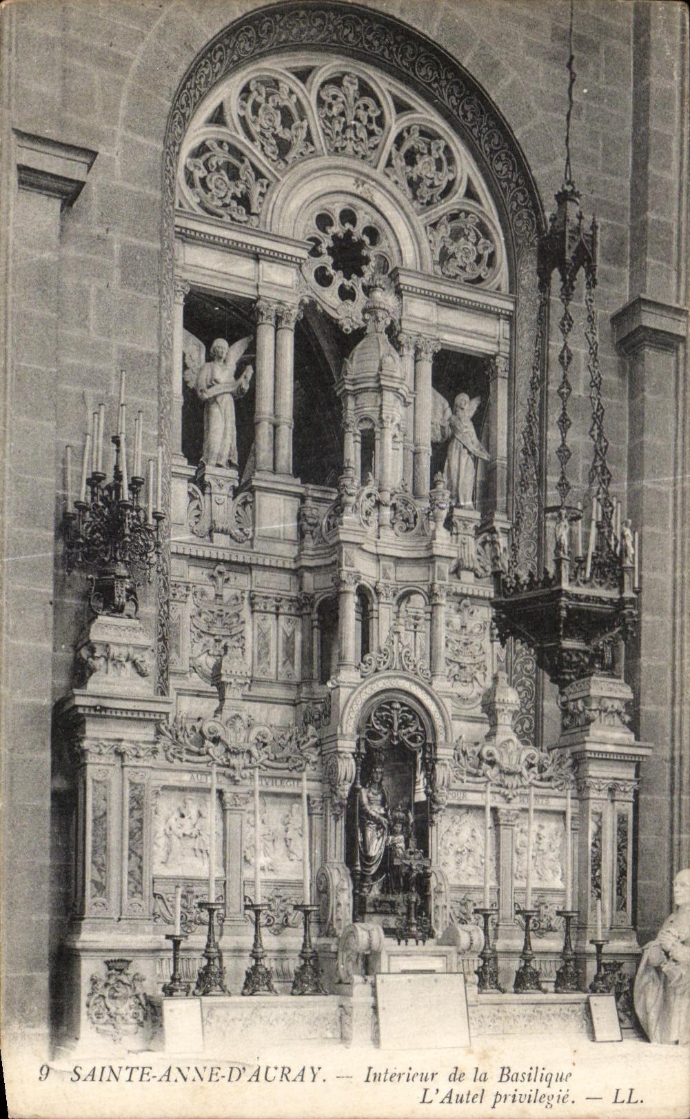 CPA Sainte Anne Interior Auray of the Basilica Privileged Furnace bridge