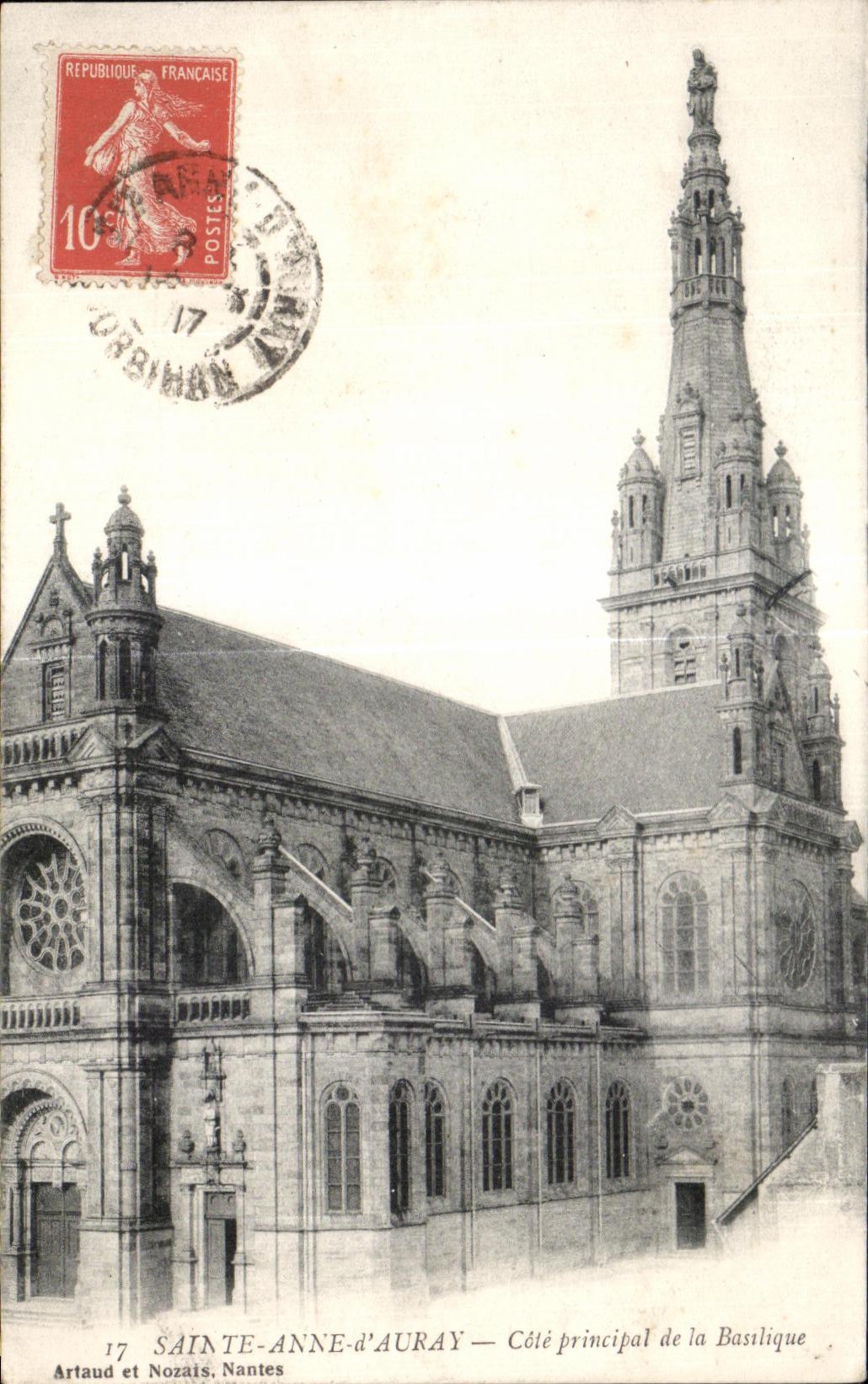 CPA Sainte Anne Auray Dimensions Principal Basilica