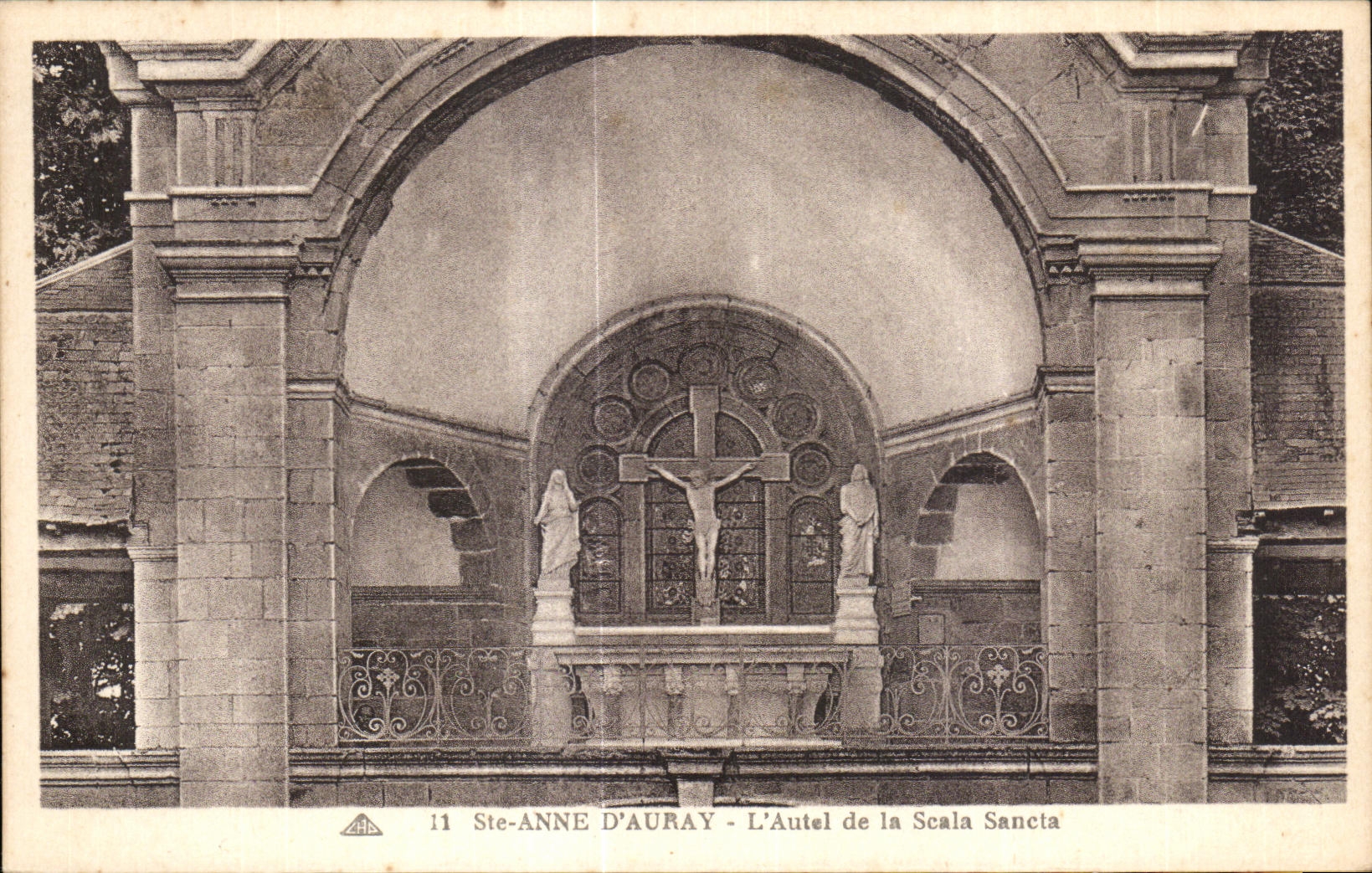 CPA Anne Auray furnace bridge of Scala Sancta