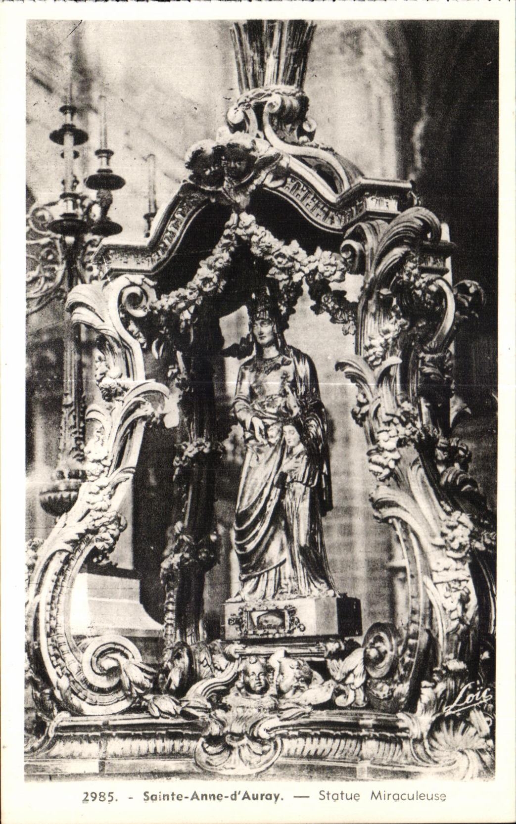 CPA Anne Auray Statue Miaculeuse