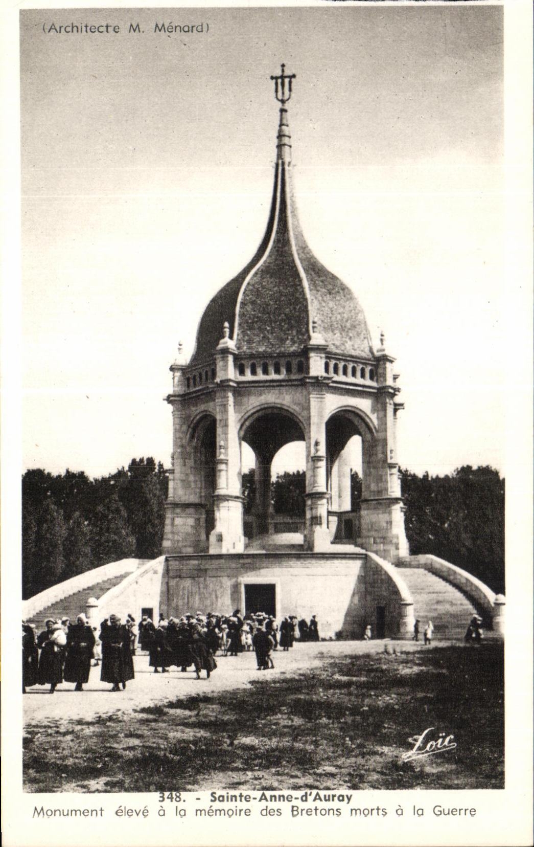 CPA Anne Auray Monument with the Memory of Breton Died with the War