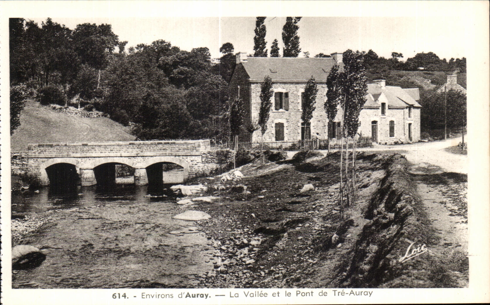 CPA Anne Auray the Valley and the bridge of Tre Auray