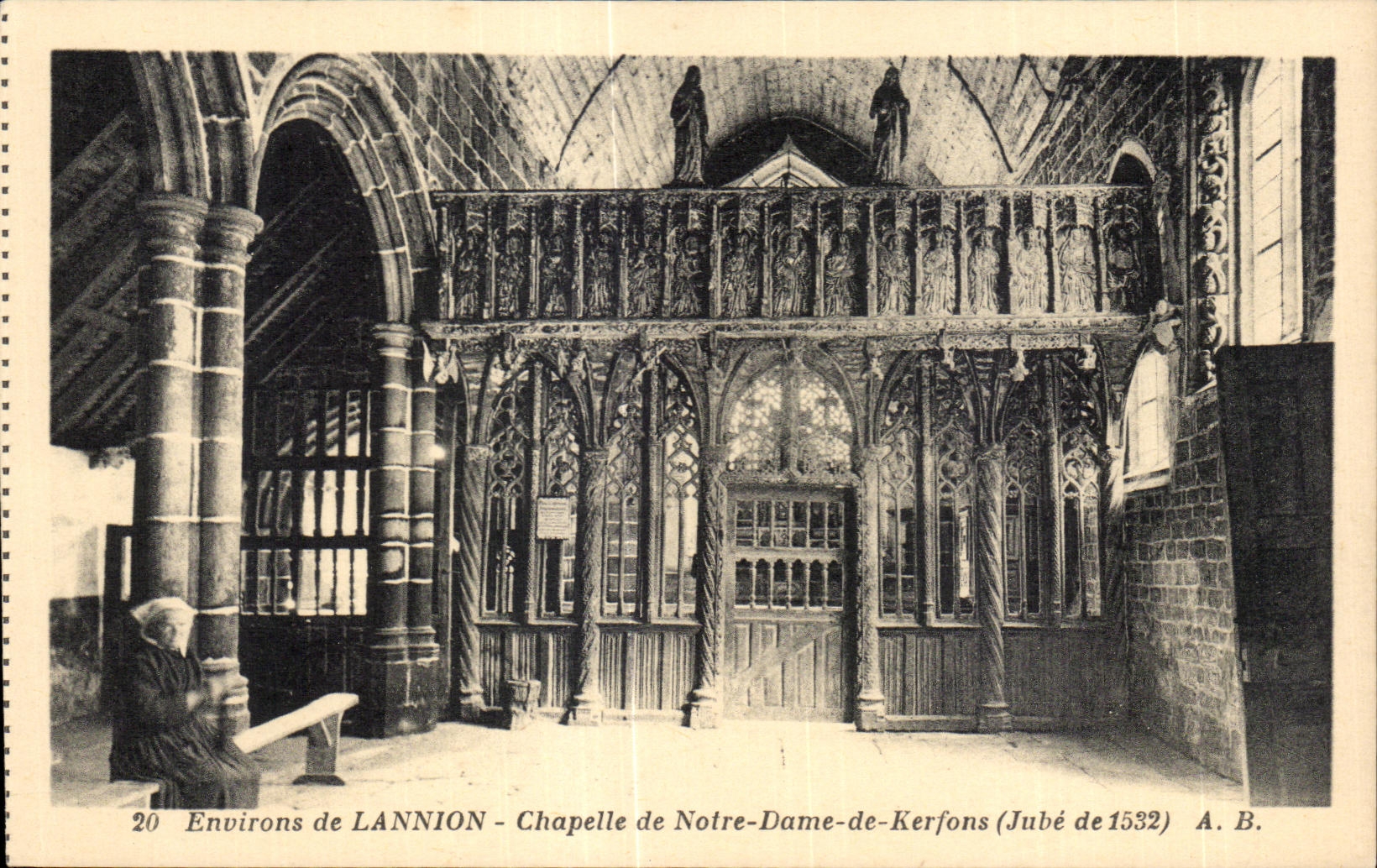 CPA Surroundings of Lannion Vault of Notre Dame de Kerfons