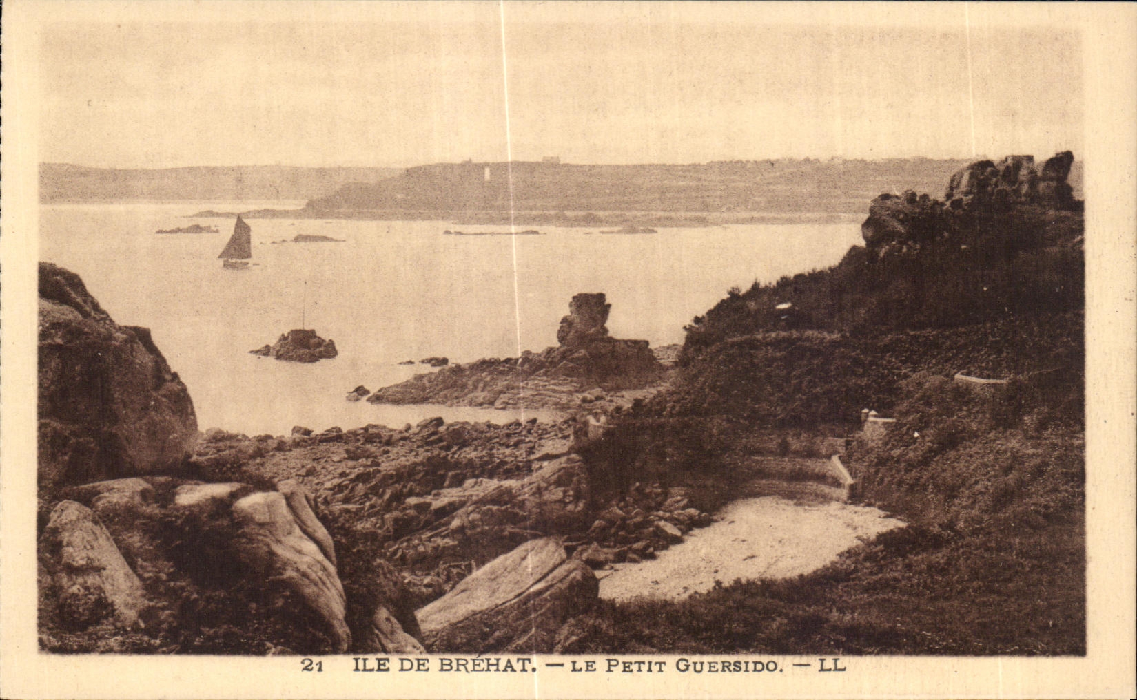 CPA Island Of Brehat Le Small Guersido