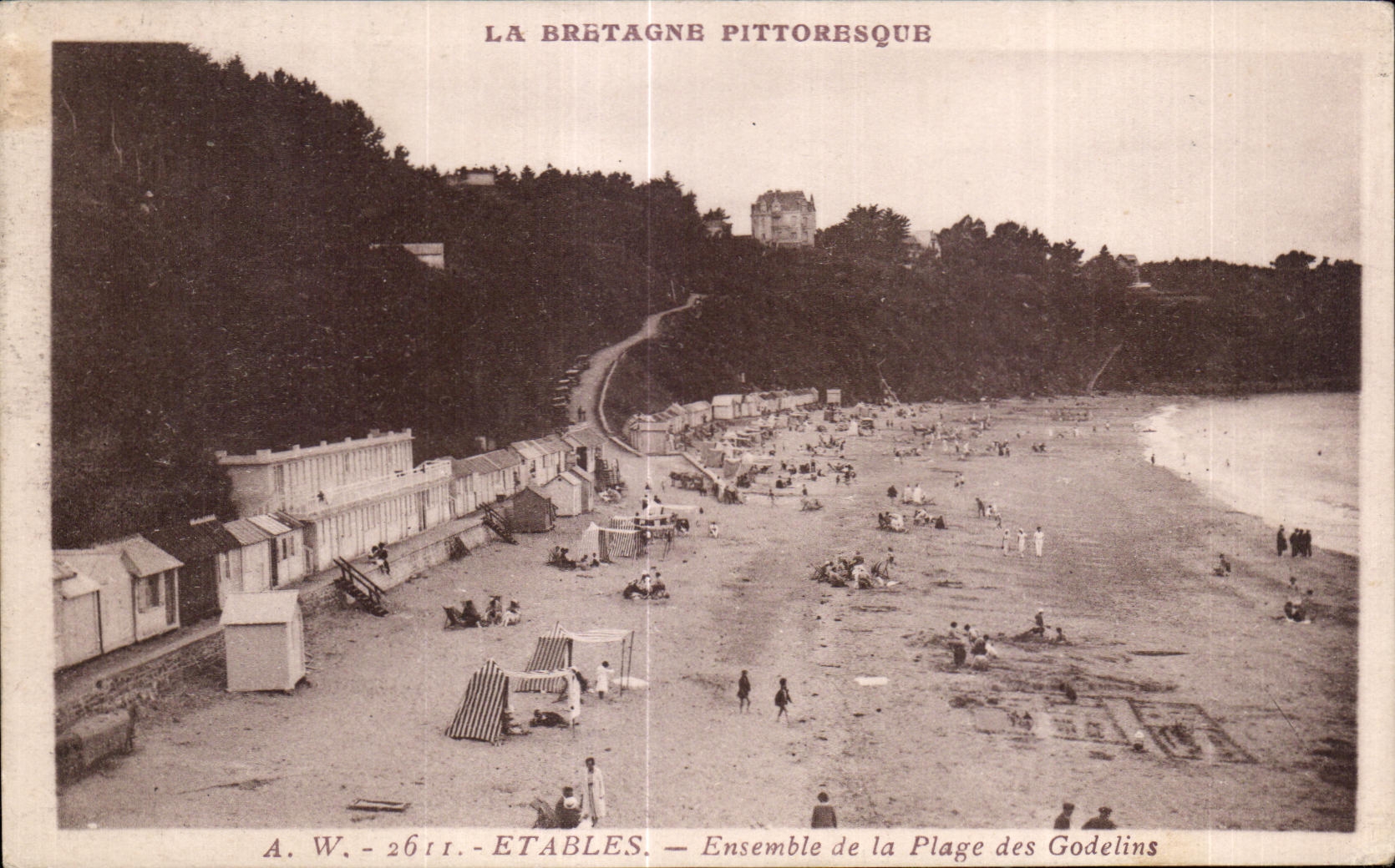 CPA Etables Ensemble de la Plage des Godelins
