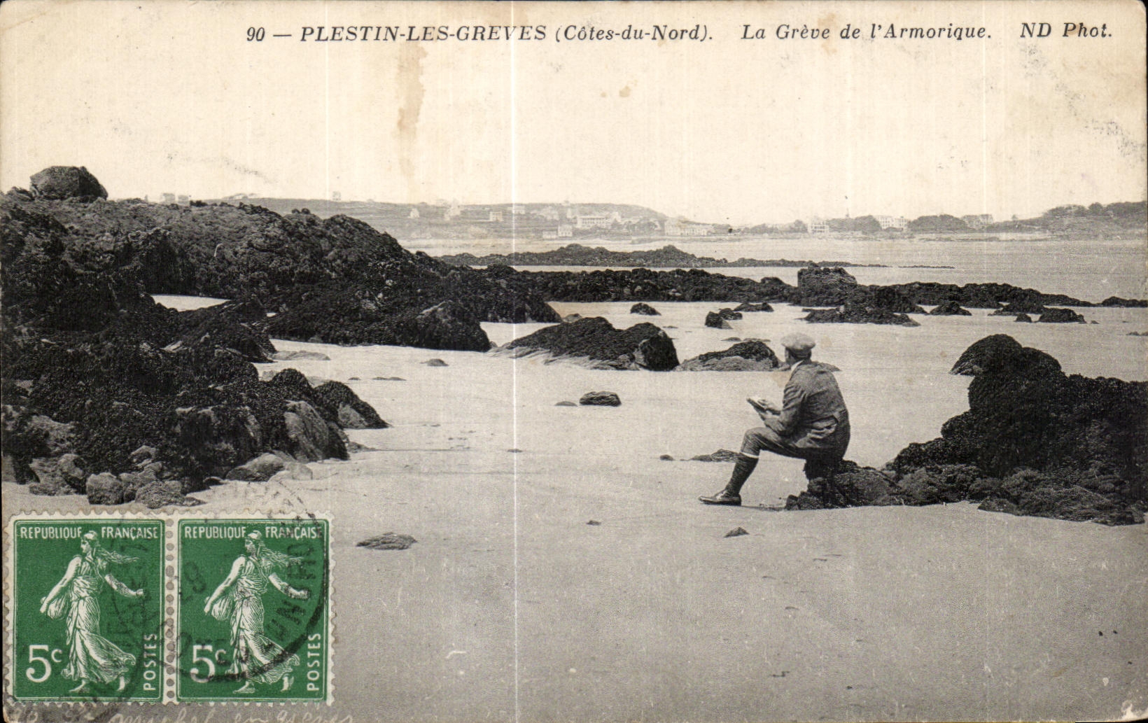 CPA Plestin Les Greves (Cote du Nord) La Greve de I Armorique