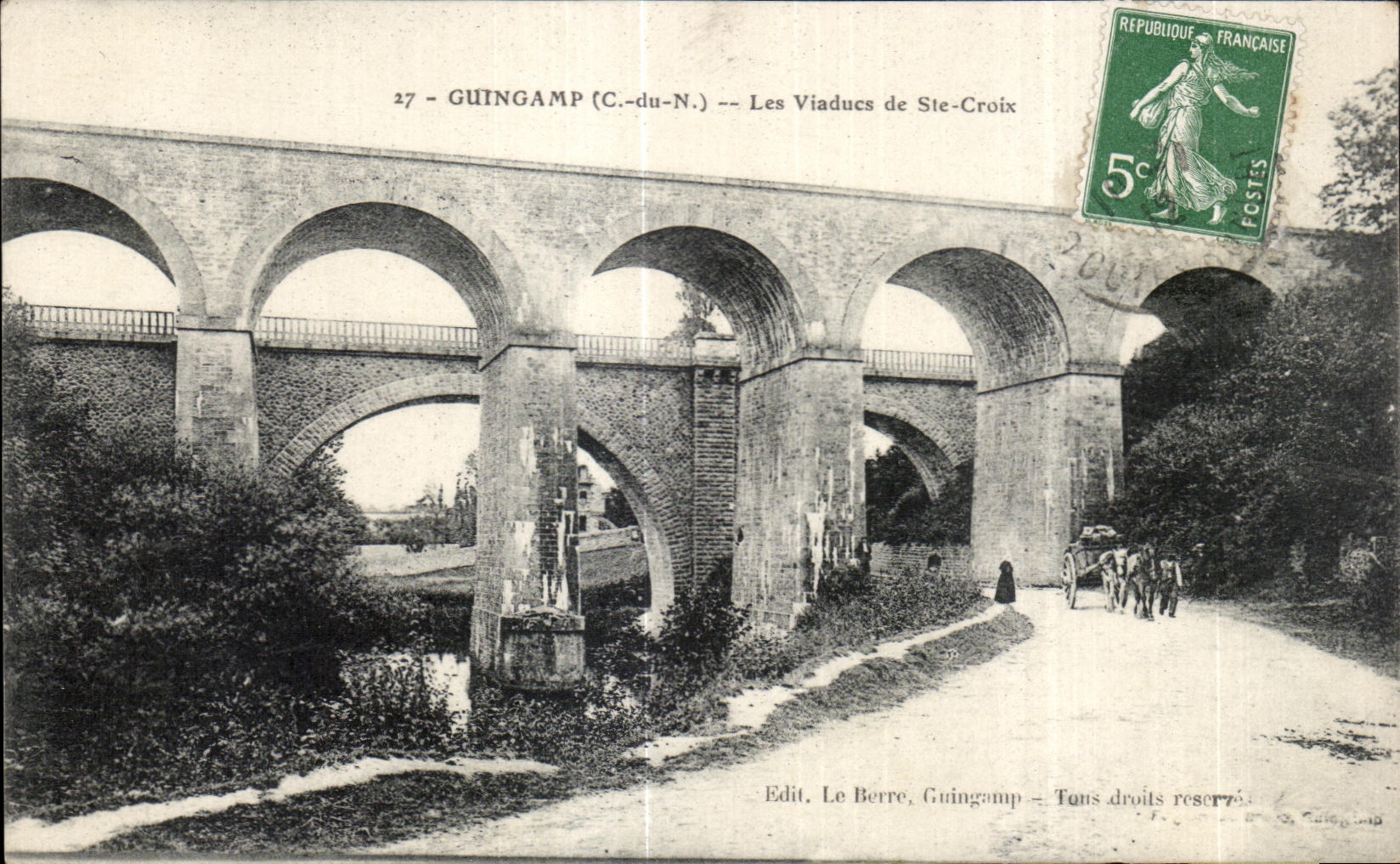 CPA Guingamp Les Viaducs de Ste Croix