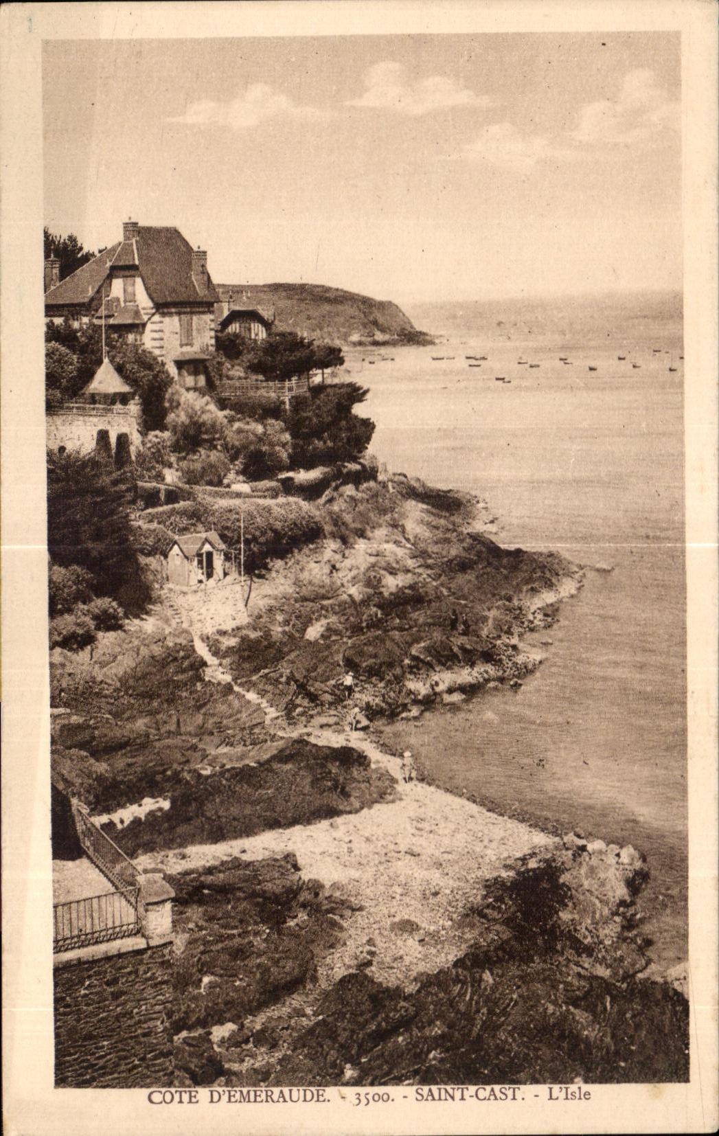 CPA Cote D Emeraude Saint Cast L Isle