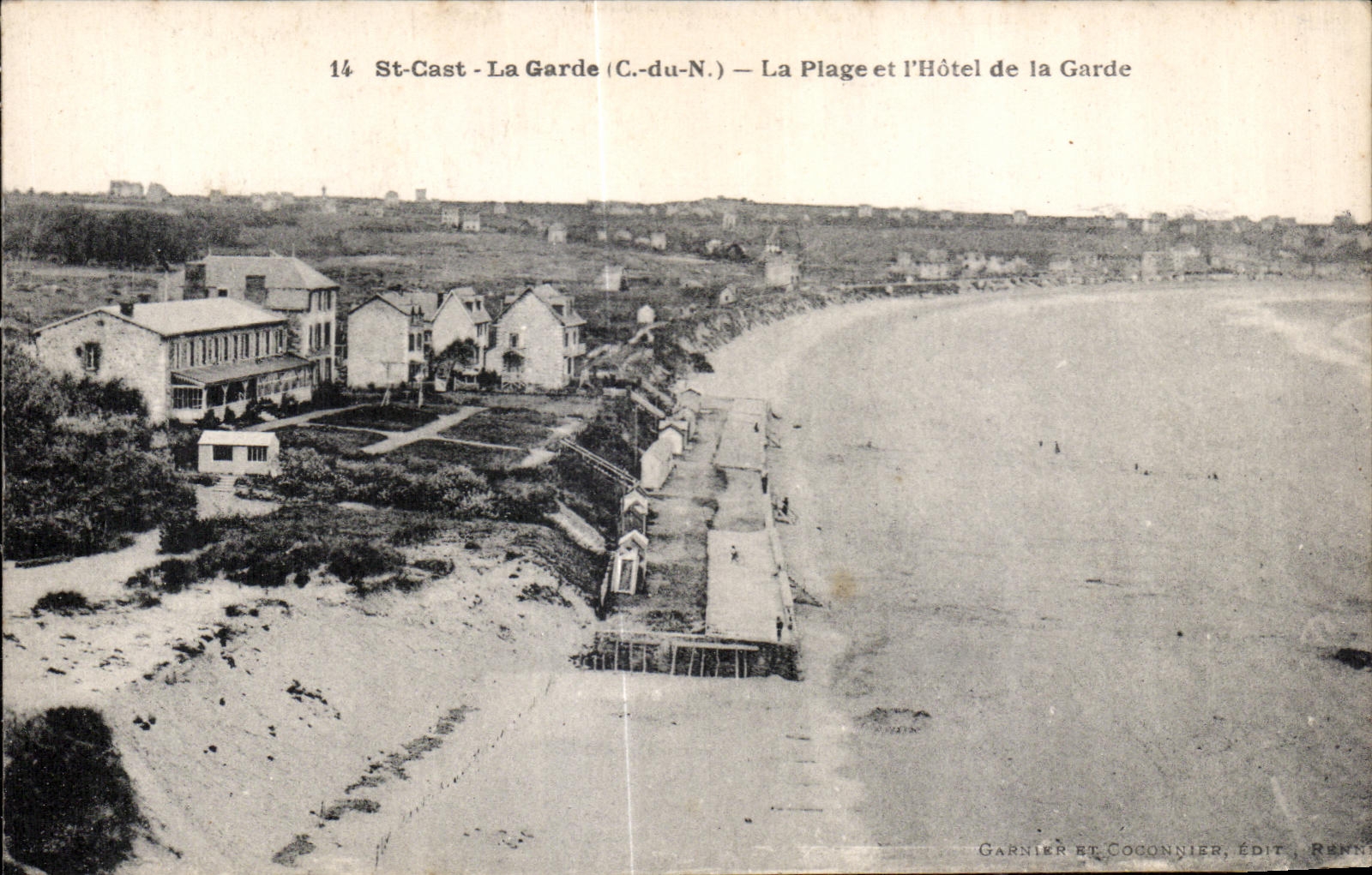CPA St Cast La Plage et I Hotel de la Garde