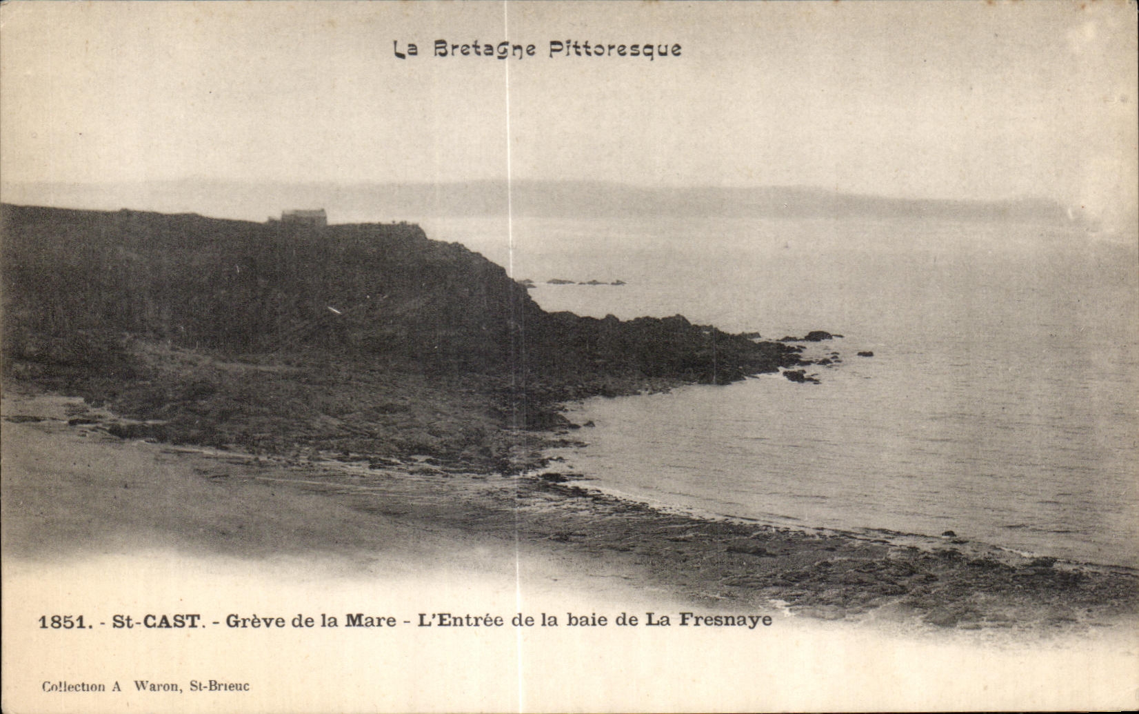 CPA St Cast Gareve de la Mare l Entree de la bale baie de La Fresnaye