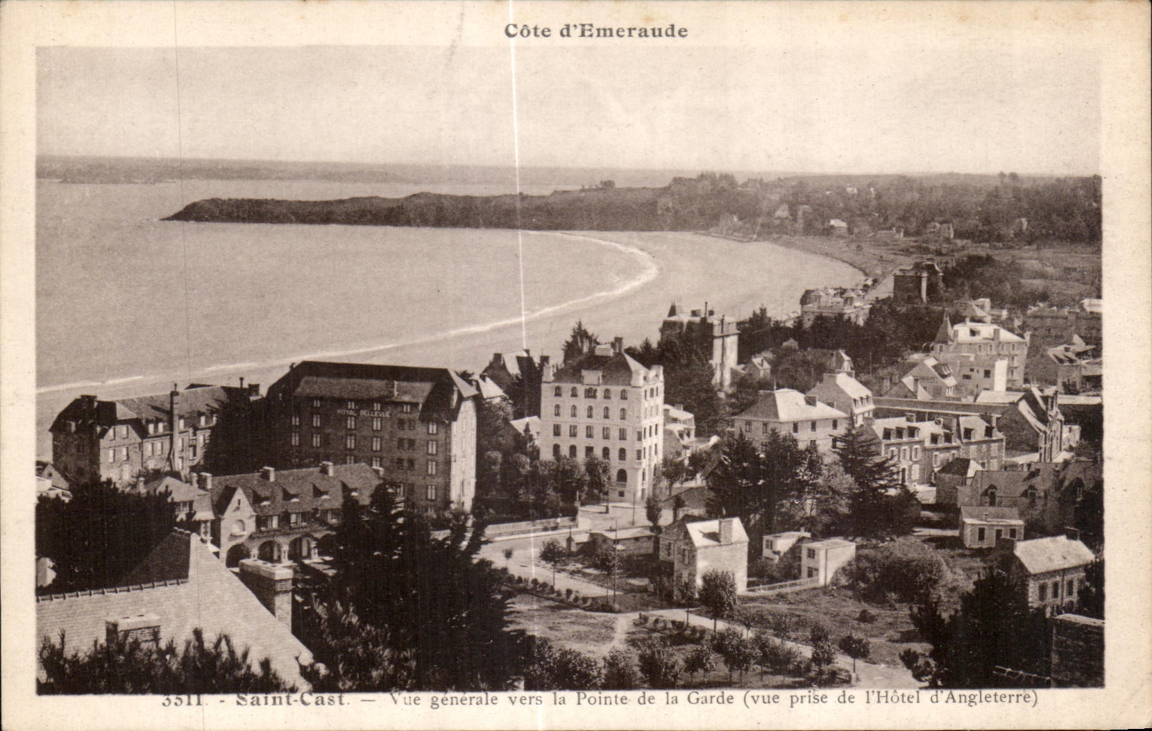 CPA Saint Cast Vue Generale vers la Pointe de in Garde