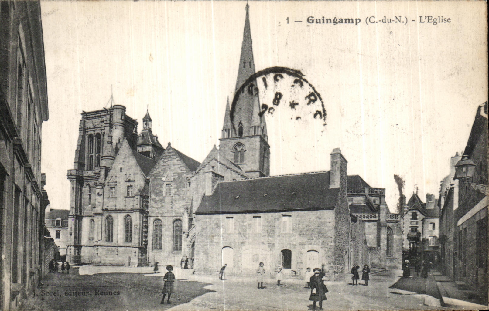 CPA Guingamp L Eglise