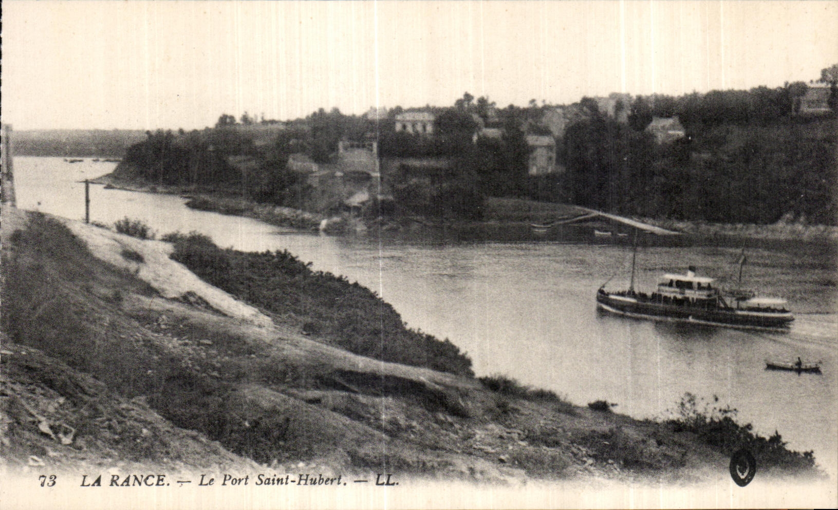CPA La Rance Le Port Saint Hubert Bateau 