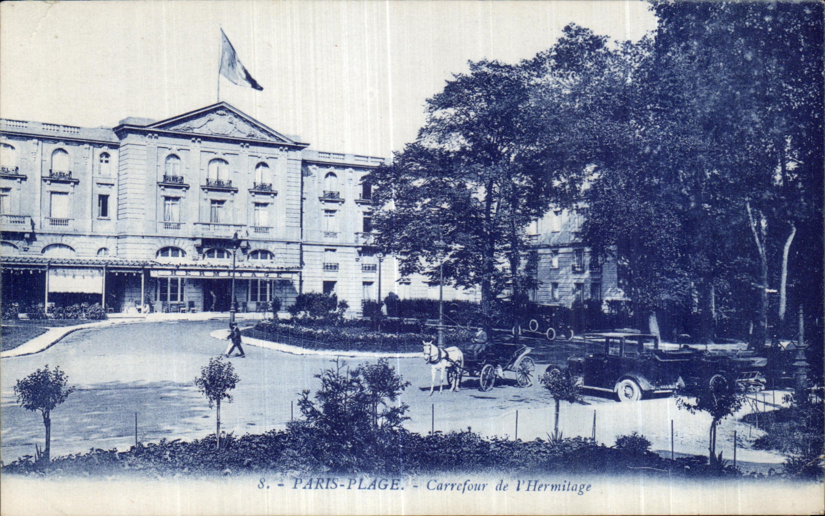 CPA Paris Plage Carrefour de l Hermitage