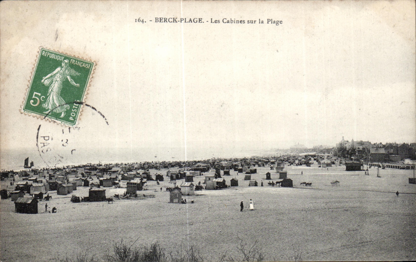 CPA Berck Plage Les Cabines Sur la Plage 
