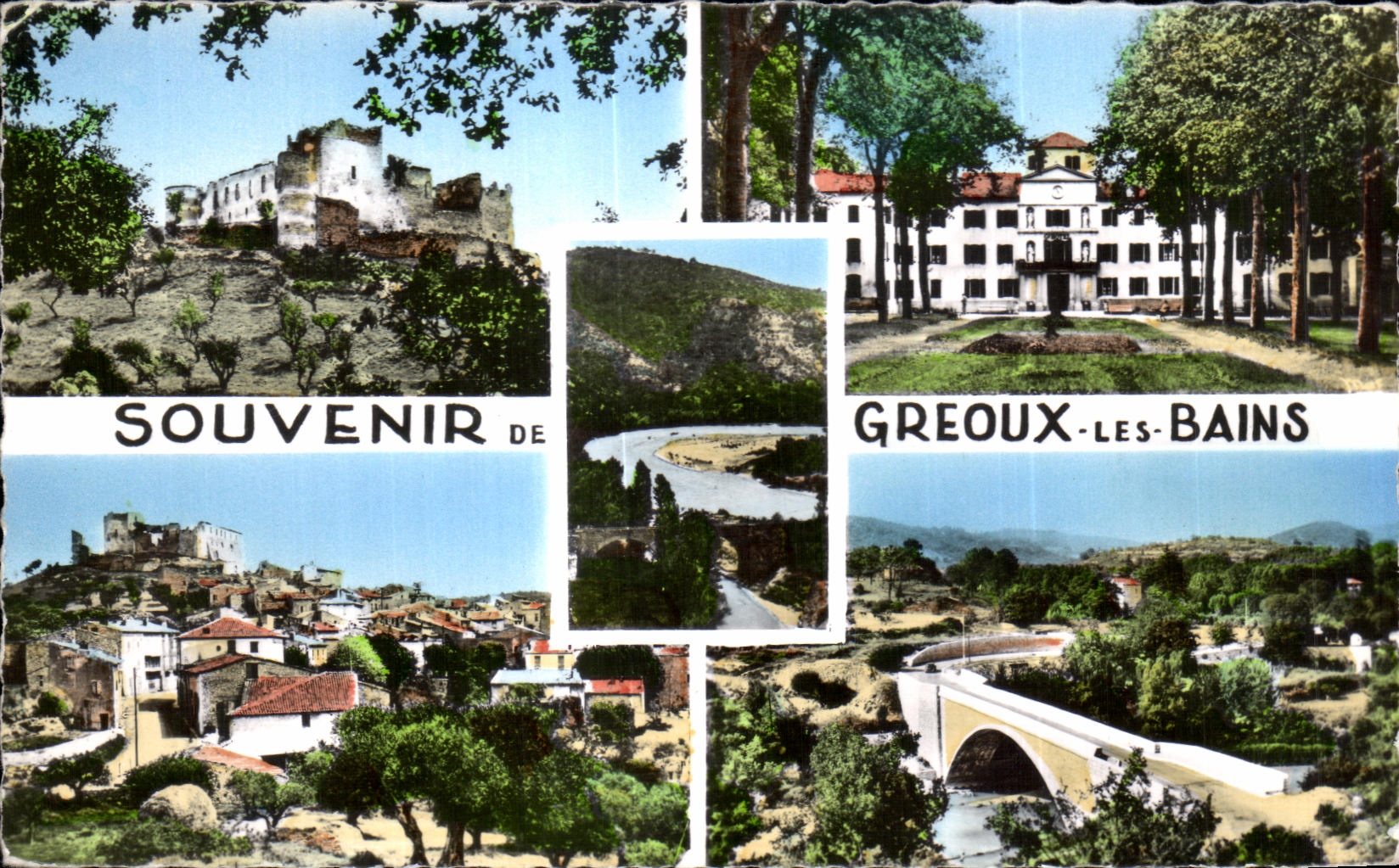 CPA Souvenir de Greoux Les Bains 