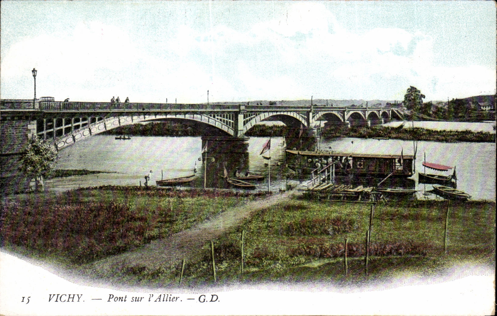 CPA Vichy Bridge on Allier