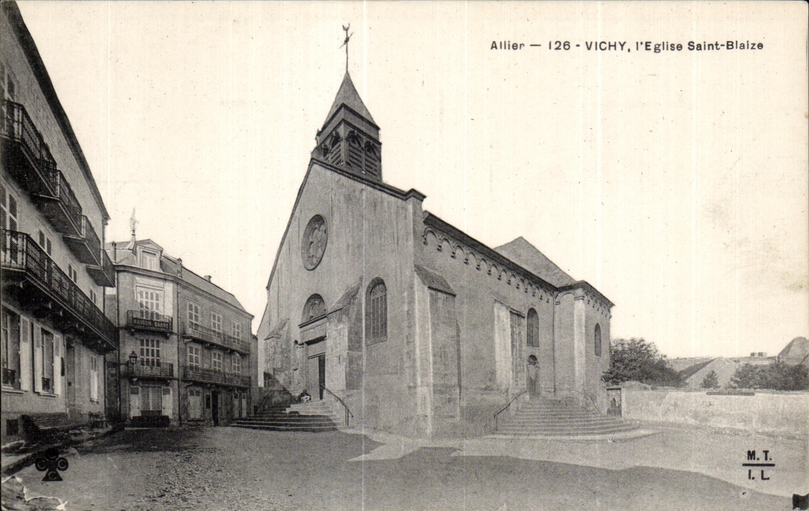 CPA Vichy L Eglise Saint Blaize
