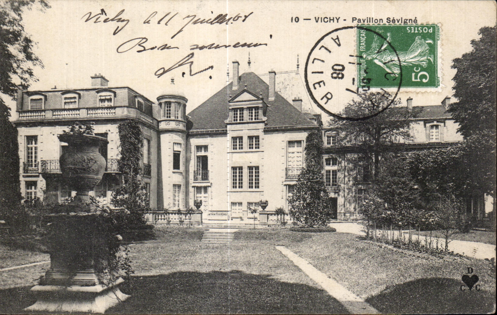 CPA Vichy Sevigne House