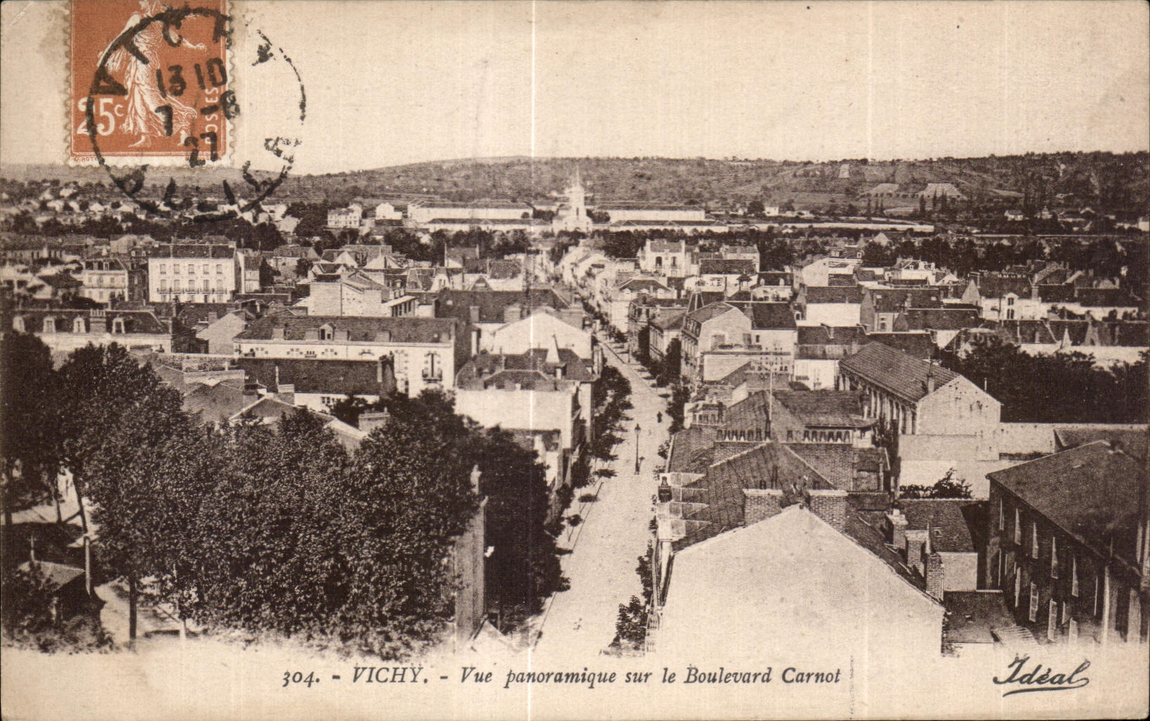 CPA Vichy Panoramic View known the Carnot Boulevard