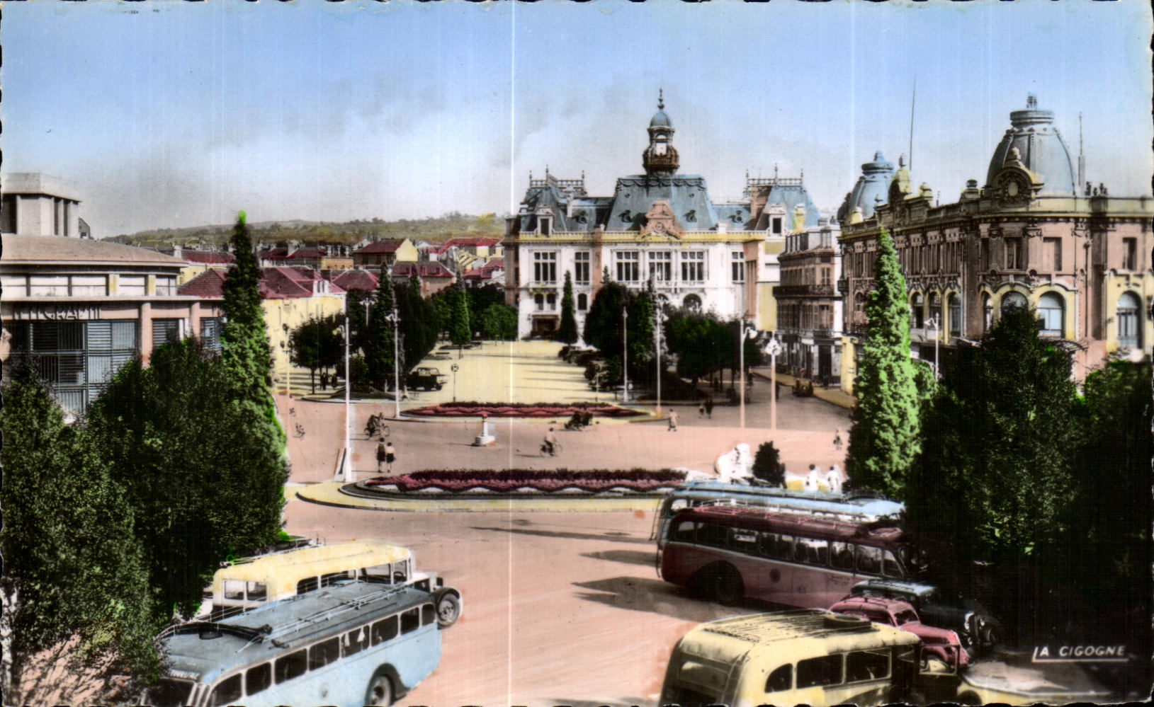 CPA Vichy Allier Esplanade of Town hall