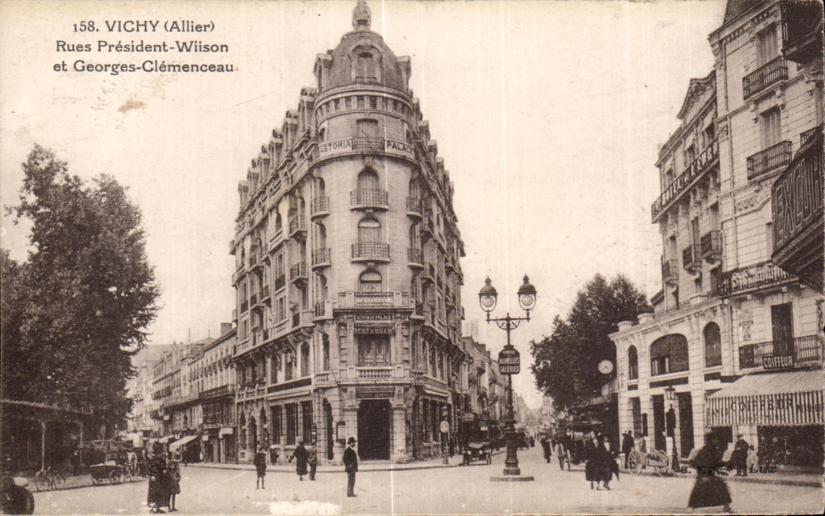 CPA Vichy Allier Rues President Wilson