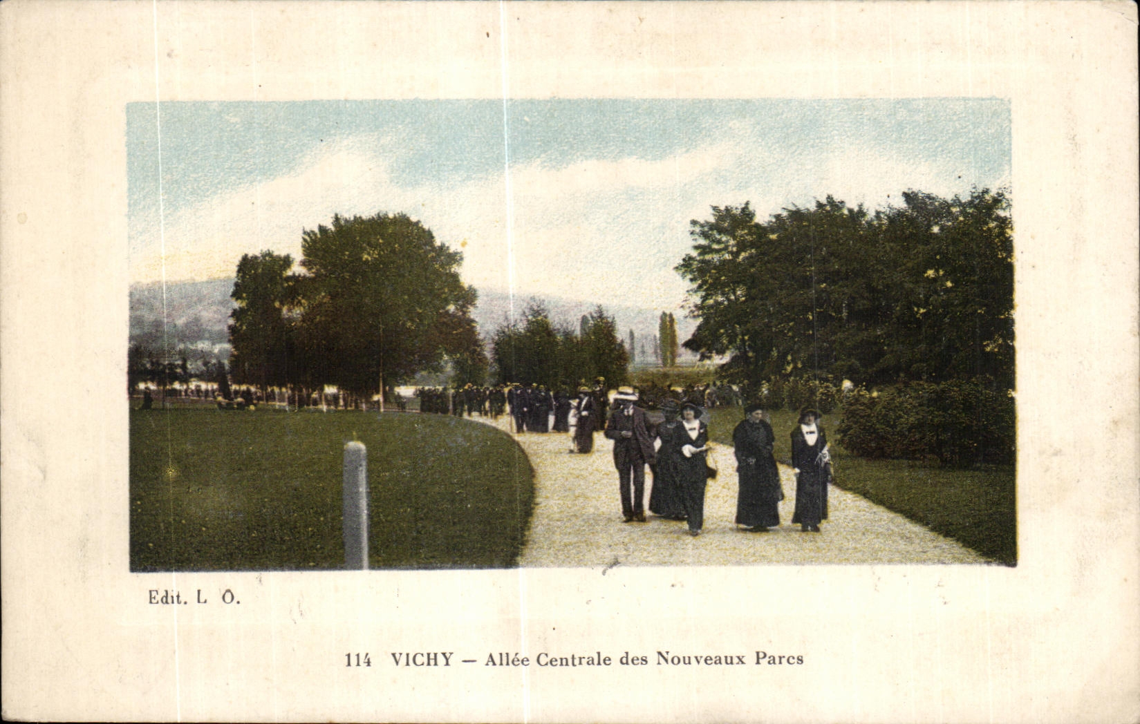 CPA Vichy Allee Central of New the Park