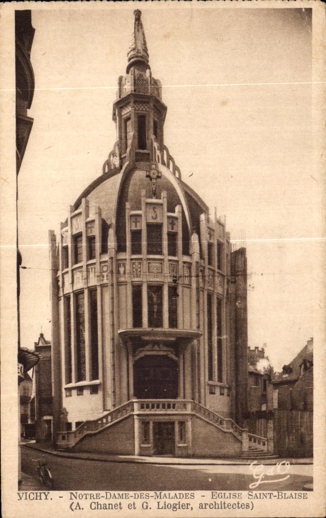 CPA Vichy our Lady of the patients Church Saint Blaise