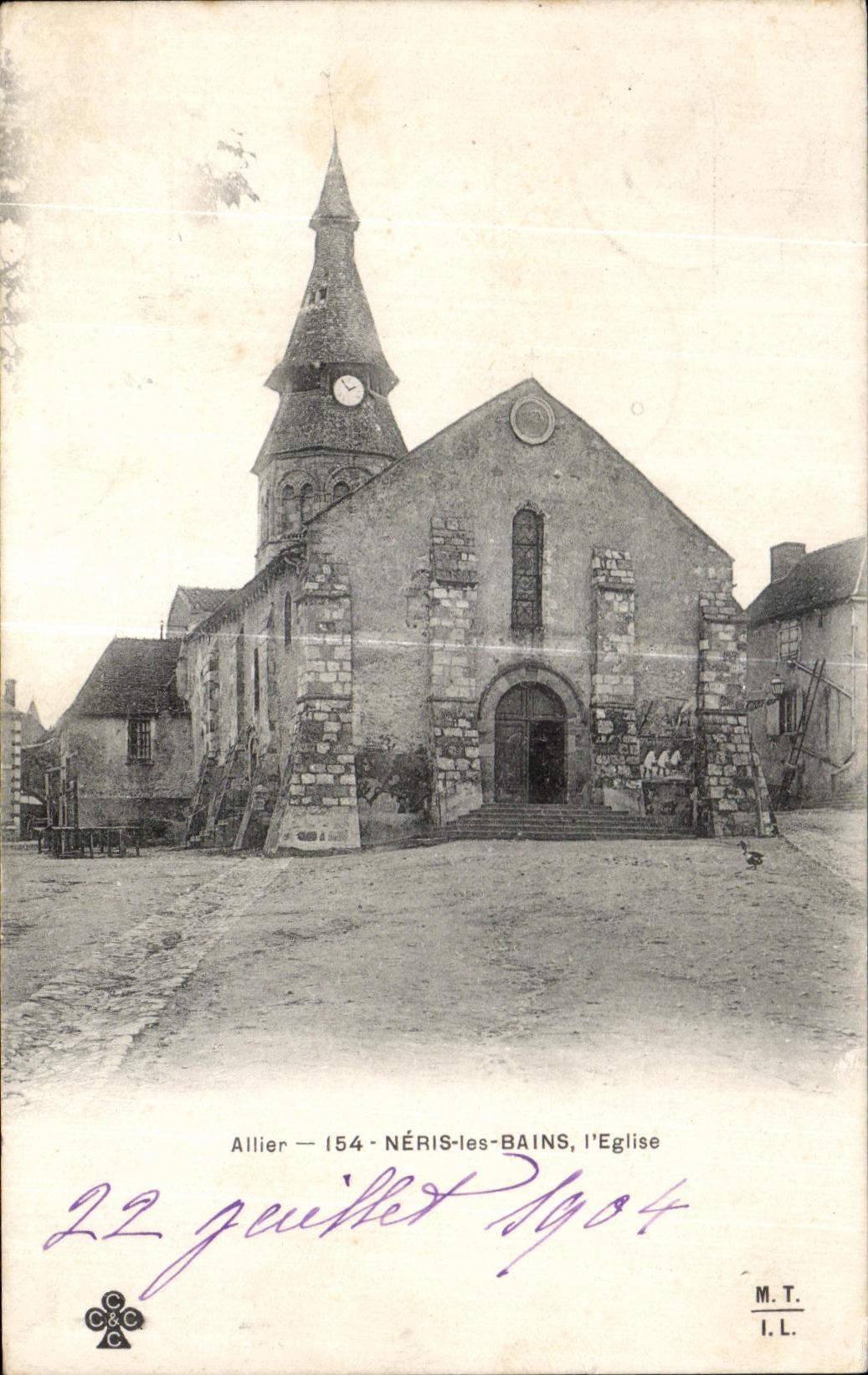 CPA Neris les Bains Allier l Eglise