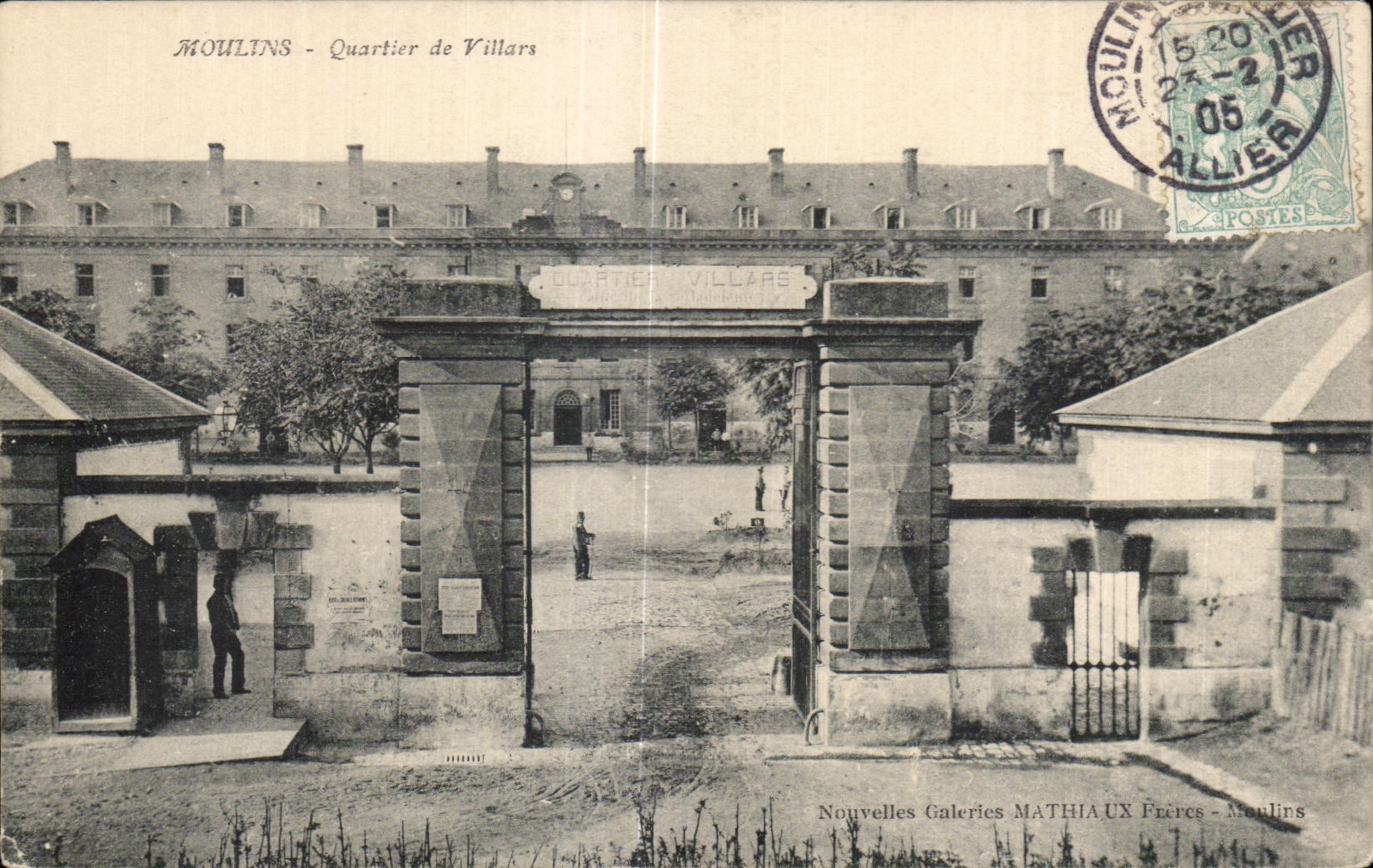 CPA Moulins District of Villars militaria