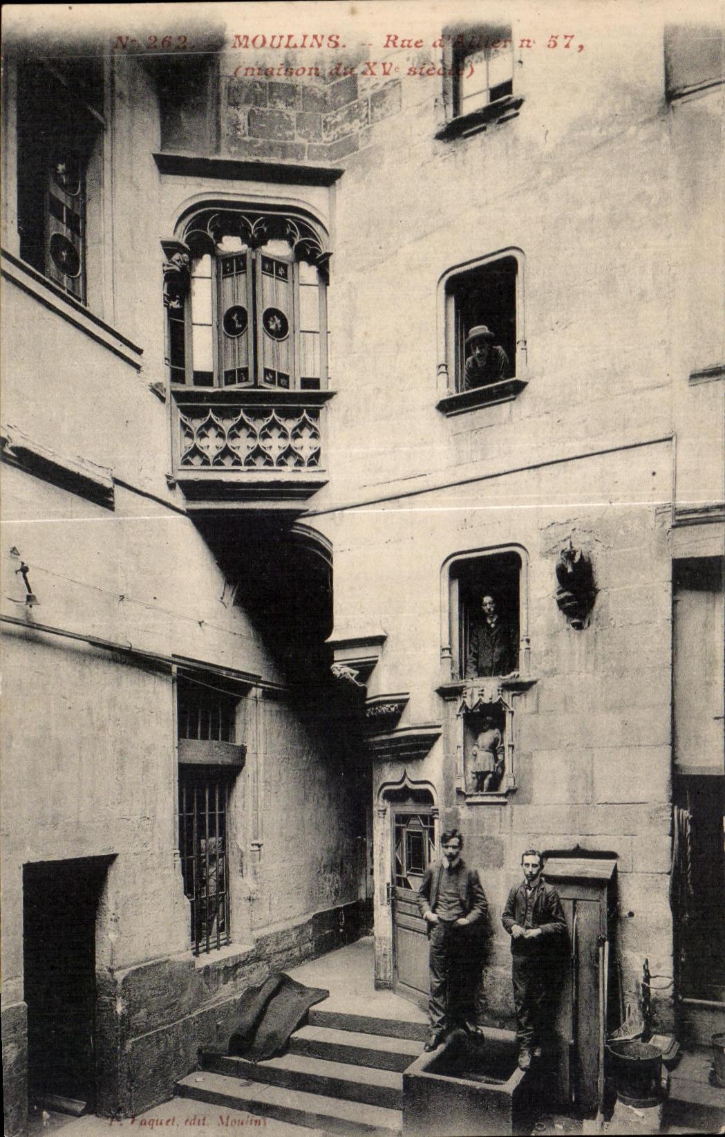 CPA Moulins street Alluer n°57