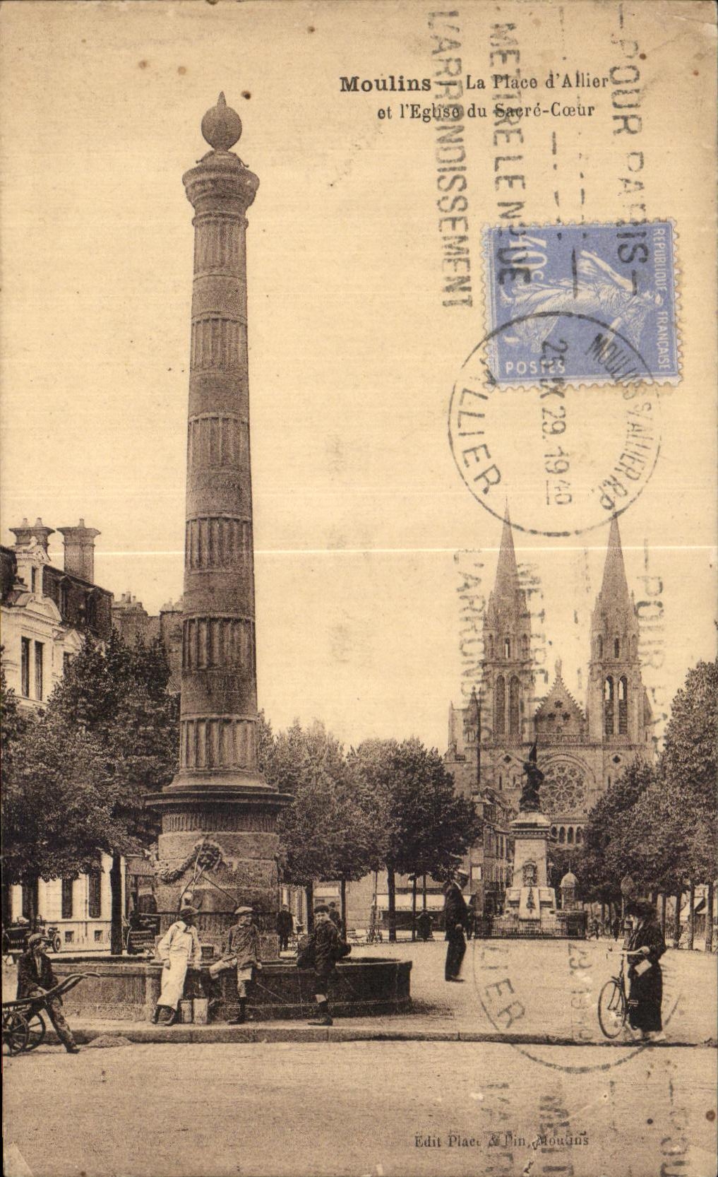 CPA Moulins the Place Allier