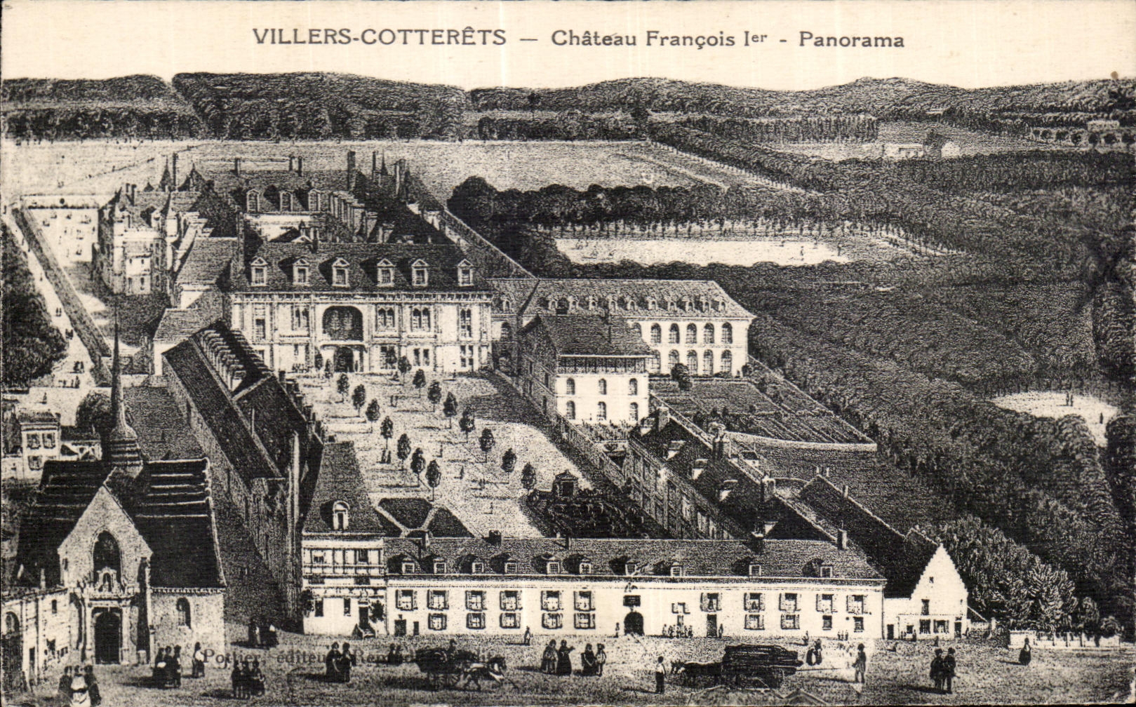 CPA Villers Cotterets Francois Castle the Panorama