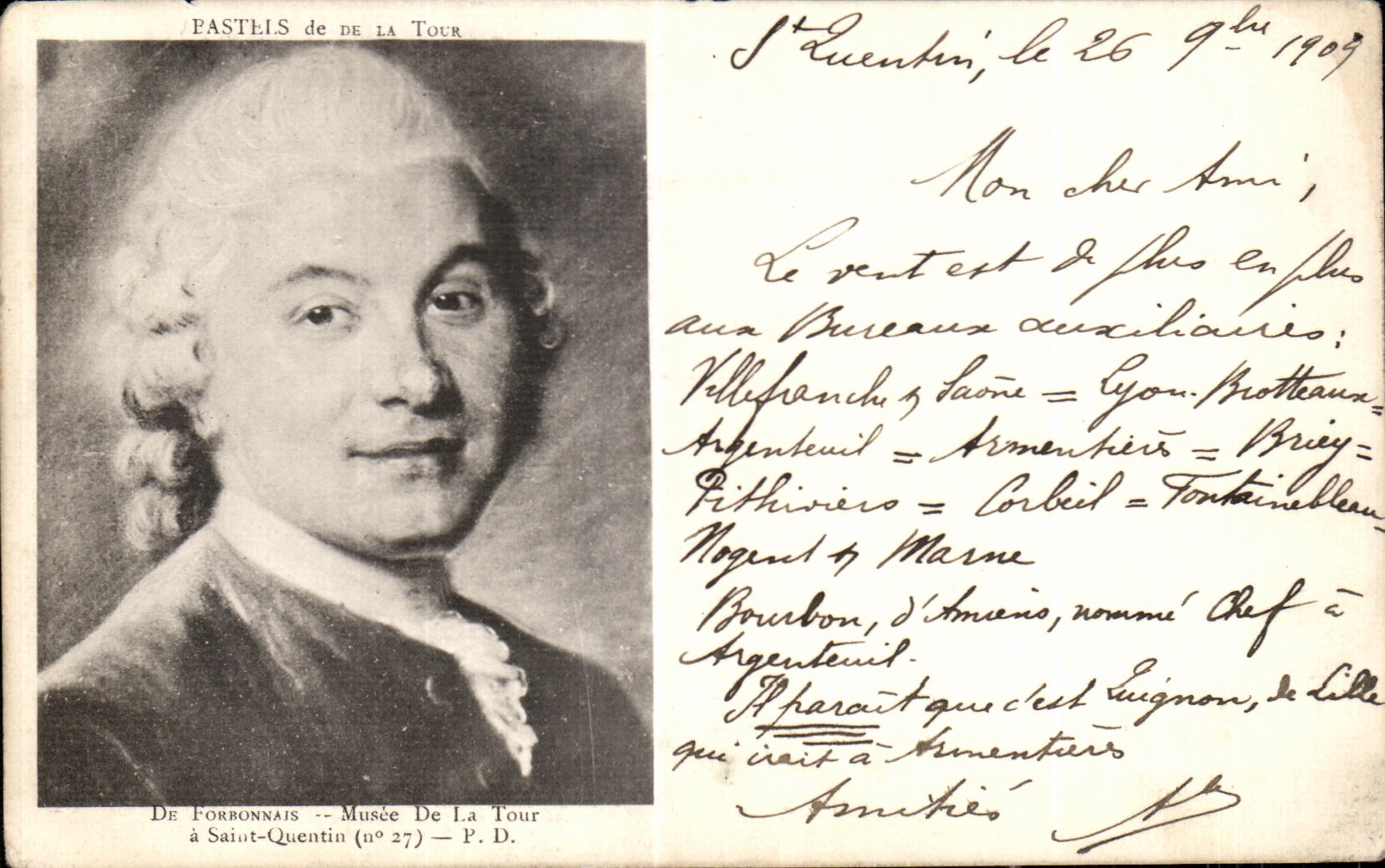 CPA De Forbonnais Museum del St Quentin de la torre