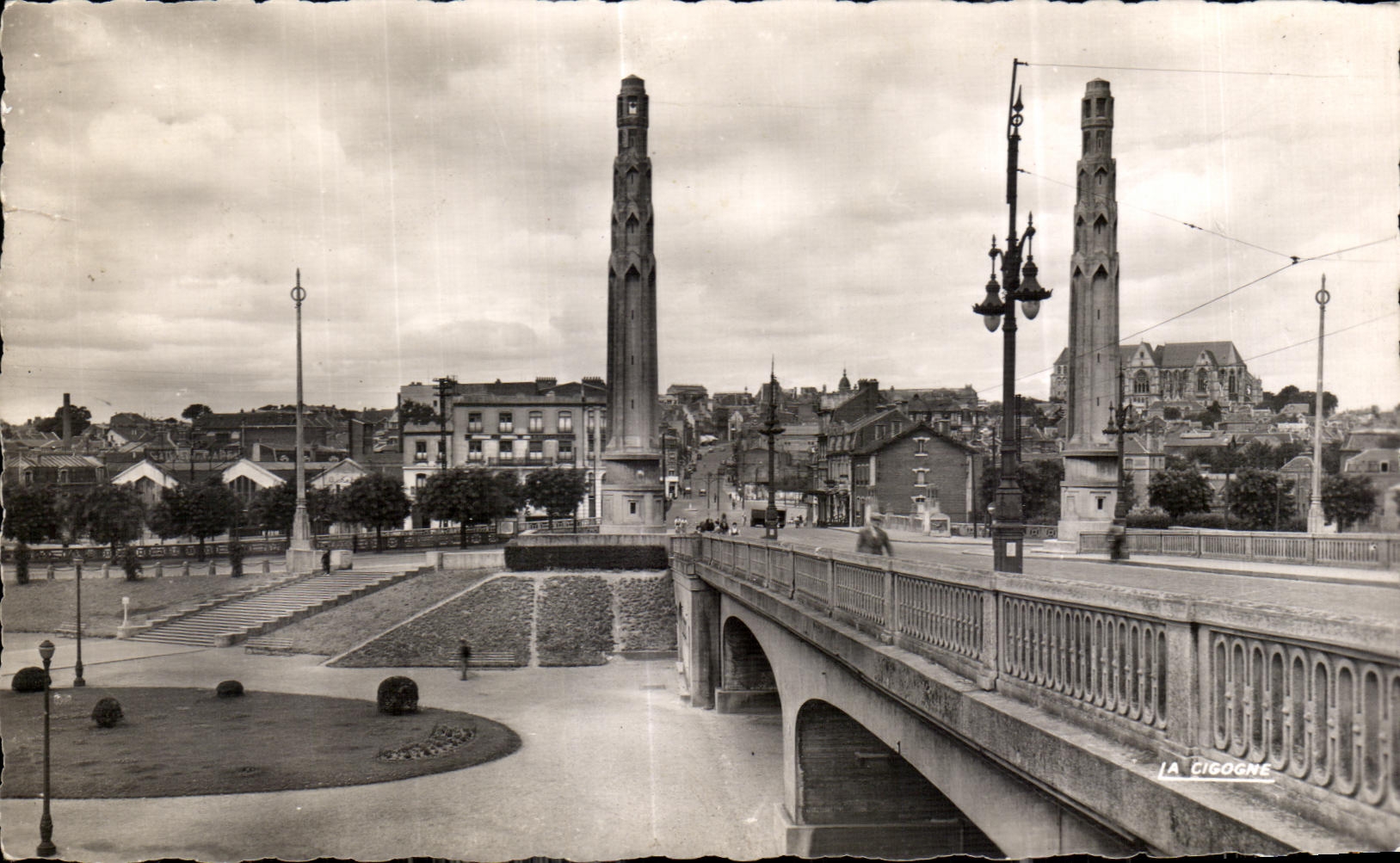 CPA santo Quentin Aisne vista del paso superior