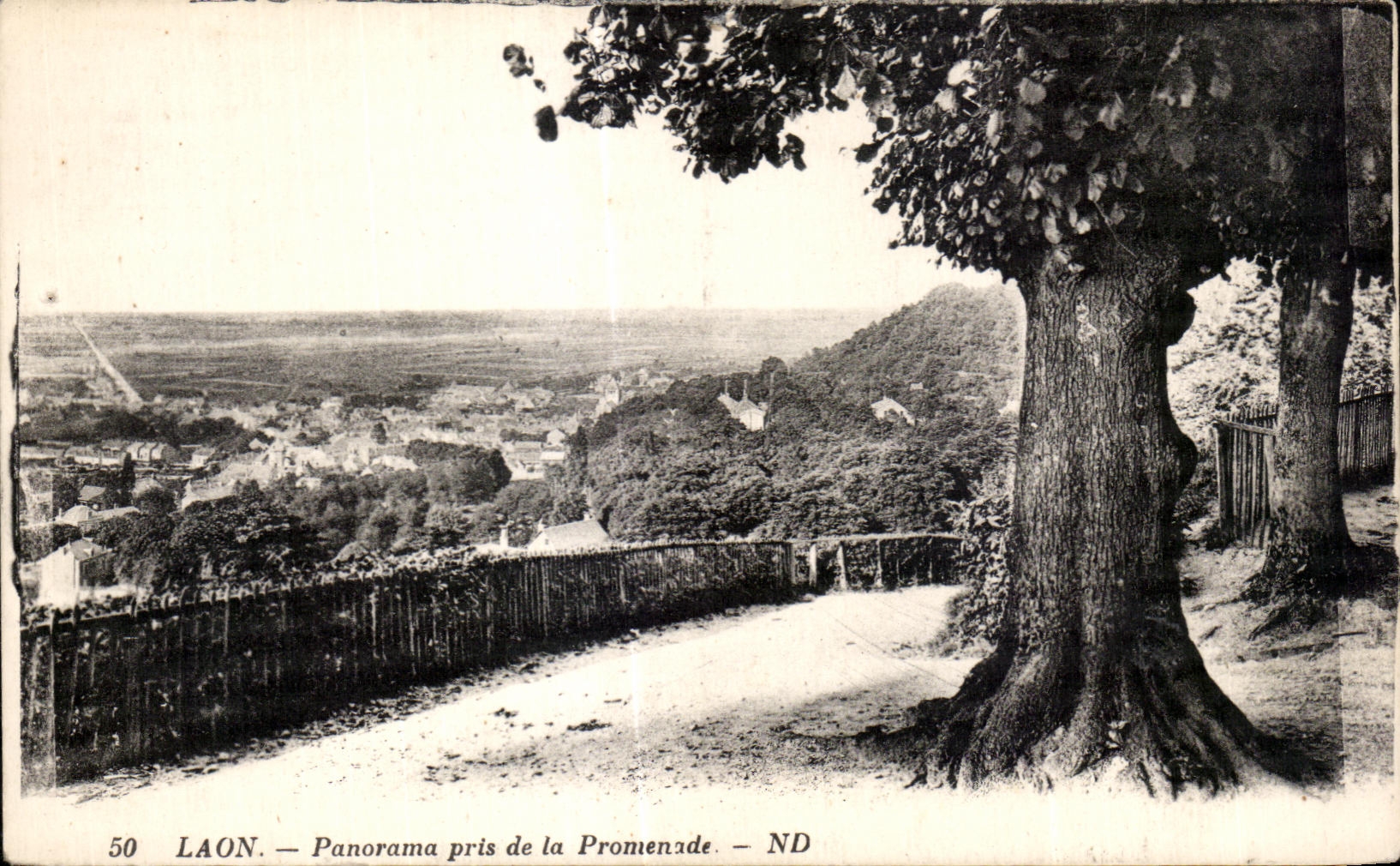 CPA Laon Panorama taken of the Walk