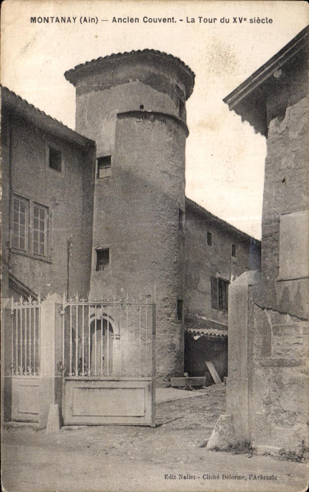 CPA Montanay (Ain) Old Convent the XV century old Tower