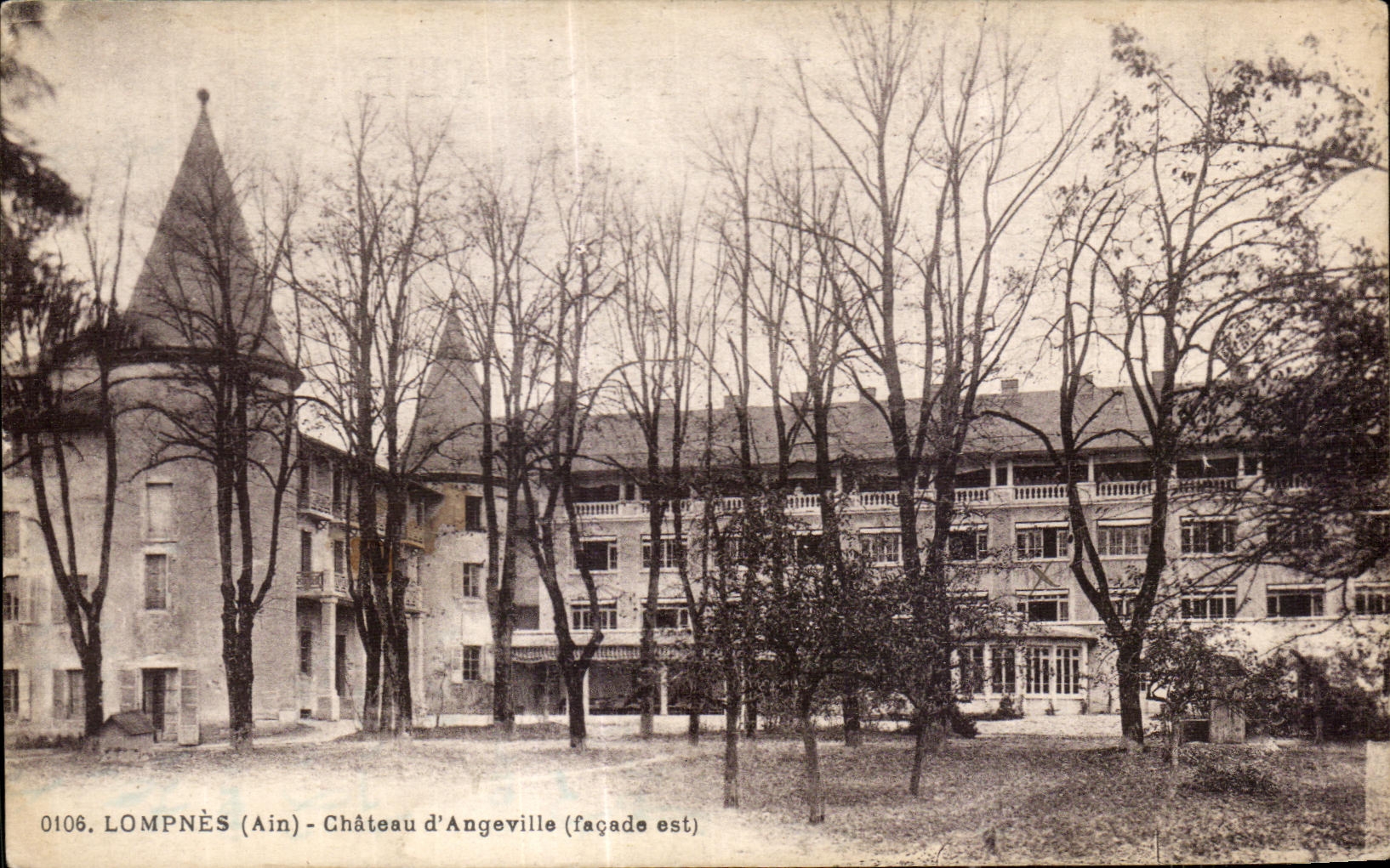 CPA Lompnes (Ain) Castle Angeville (frontage is)