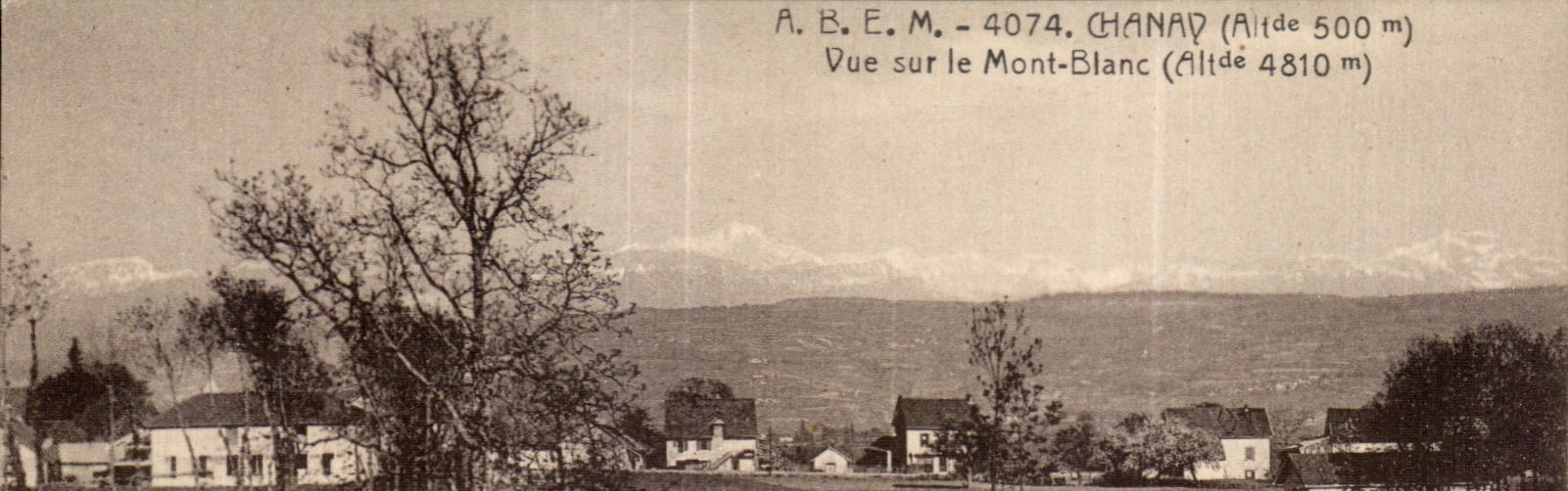 CPA Chanay Seen on Mont Blanc