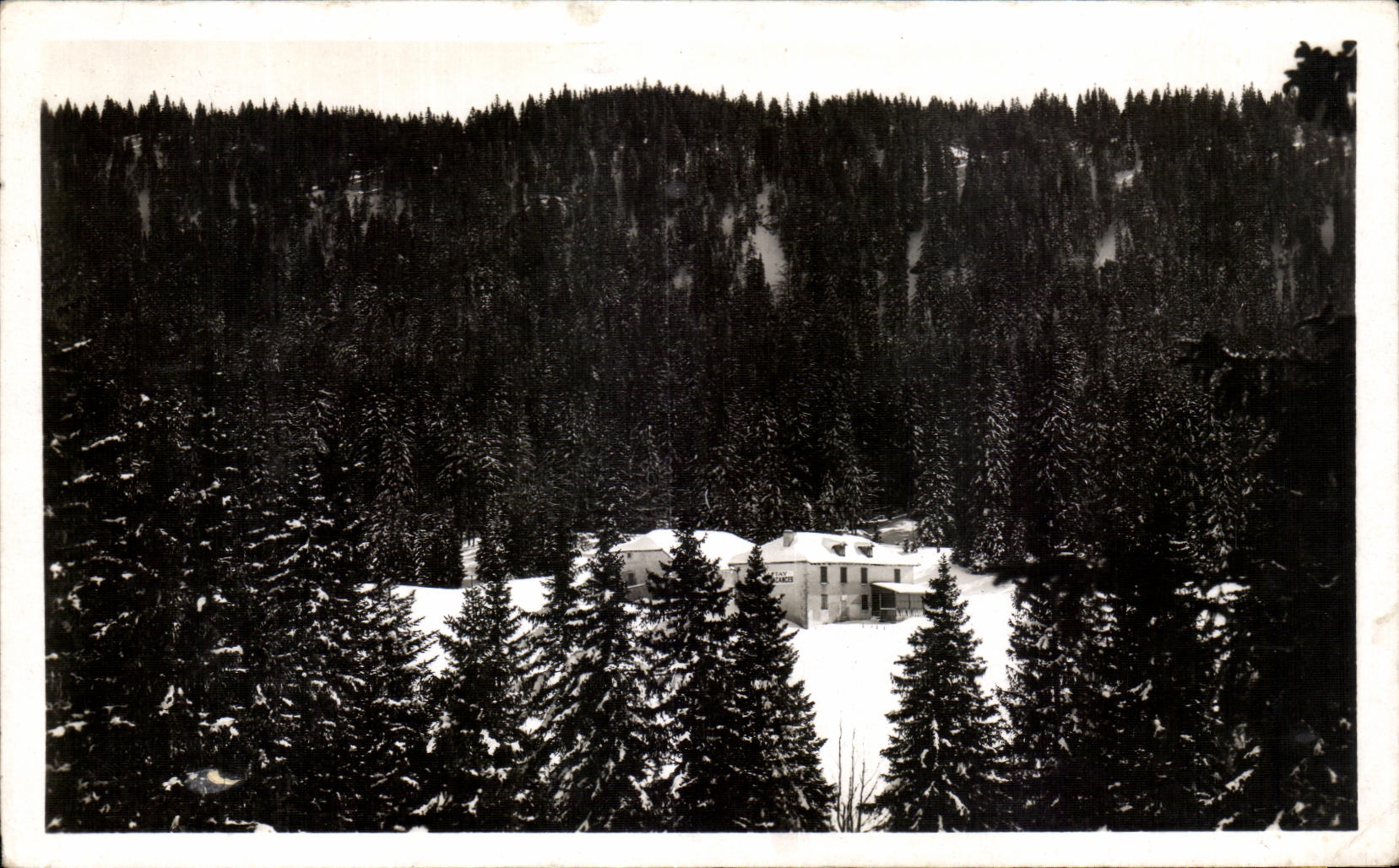 CPA the white Road Paris Geneva Summer camp of Vattay close to the Sickle